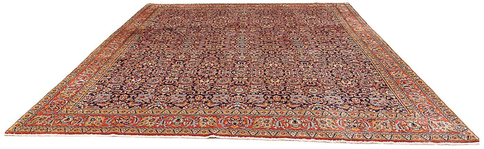 Wollteppich Isfahan Medaillon 406 x 300 cm, morgenland, rechteckig, Höhe: 6 mm, Unikat mit Zertifikat