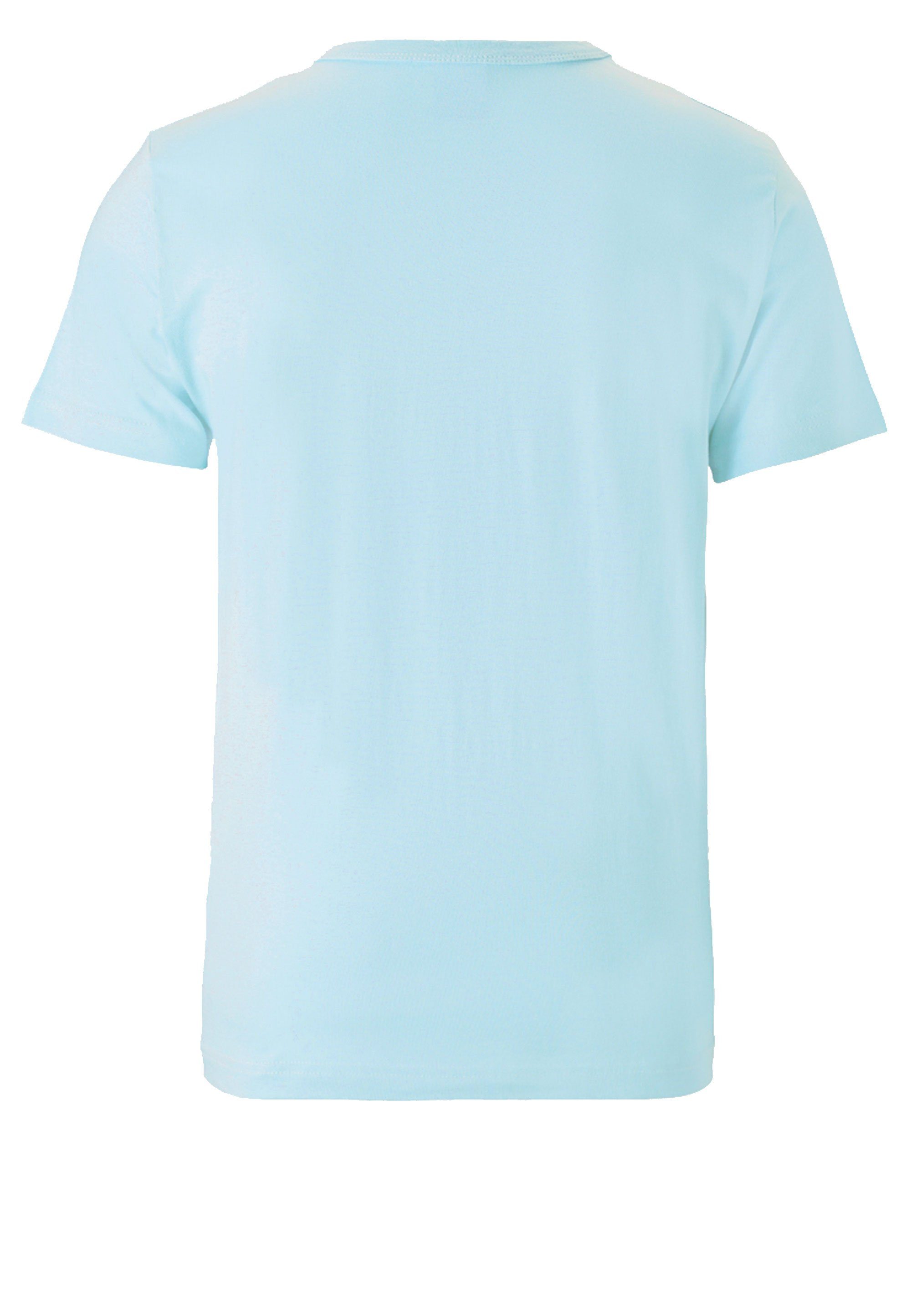 LOGOSHIRT T-Shirt Sesamstrasse Krümelmonster mit lizenziertem Originalddesign hellblau 