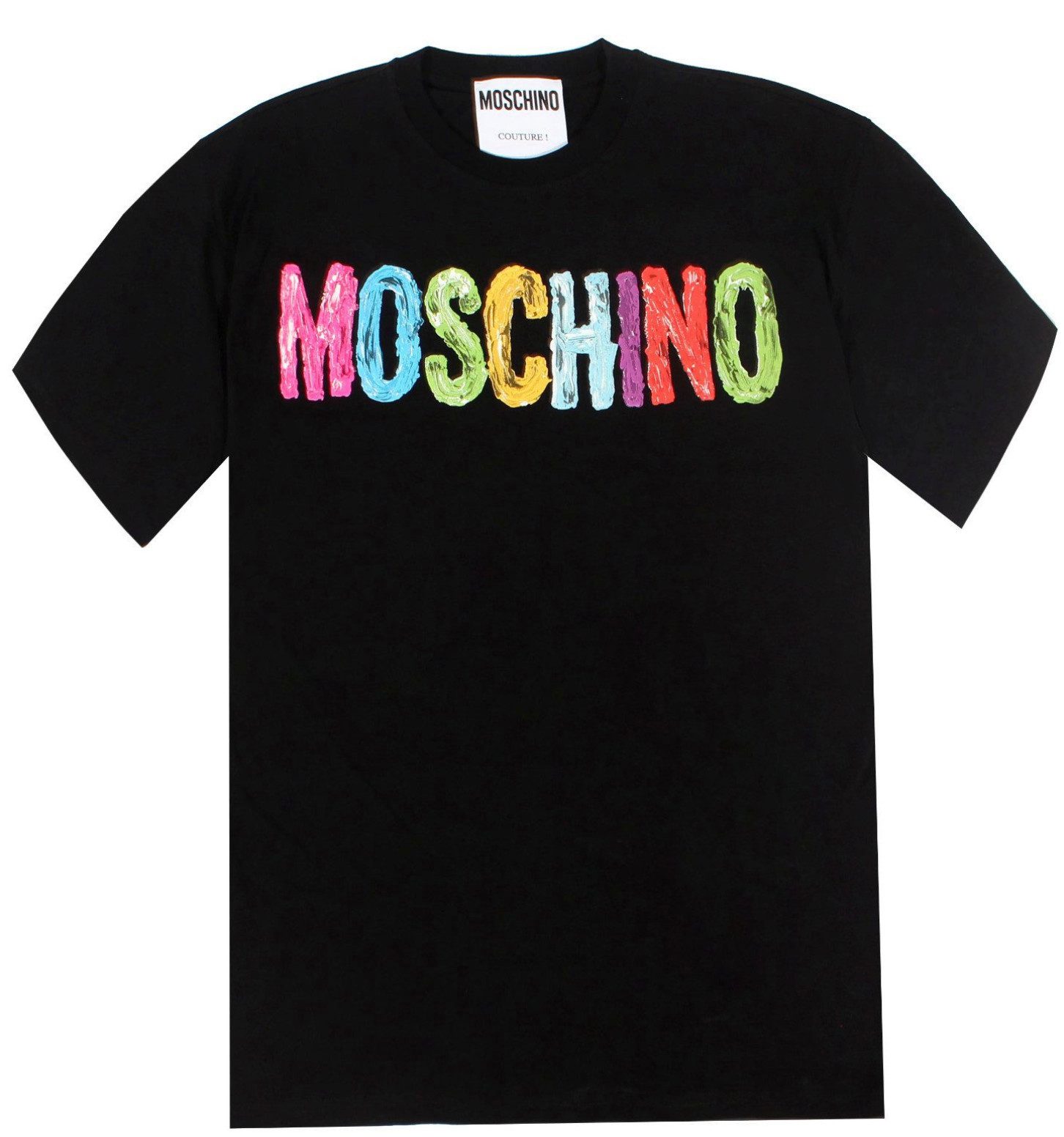 T-Shirt COUTURE 3D Logo Paint-Effect Shirt Oversize