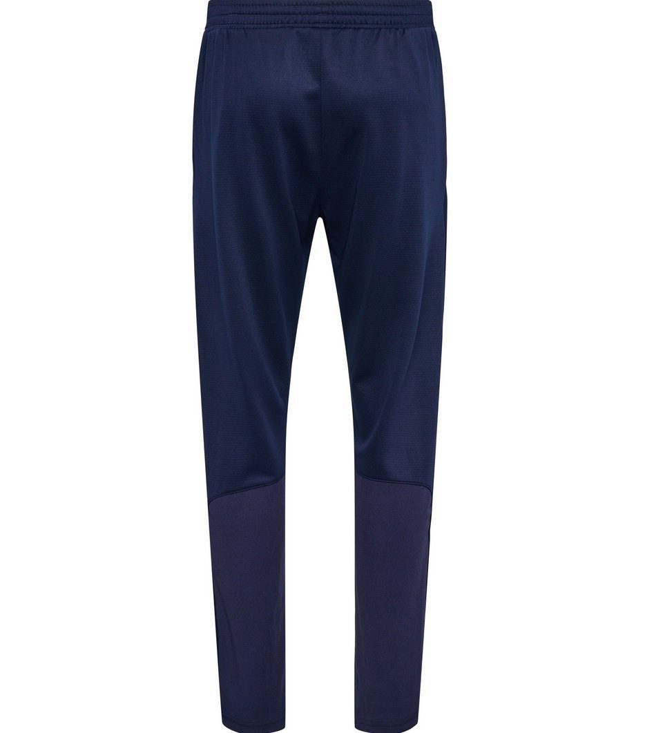 hummel Trainingshose hmlQ4 Poly Pant (Interlock-Stoff) lang marineblau Herren