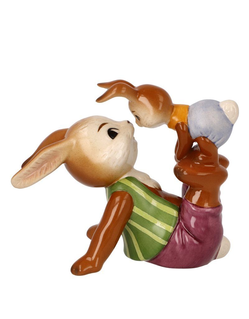 Goebel Osterhase Osterhasenpaar "Frechdachs", Hasenpapa & Kind, Sammelfigur zu Ostern
