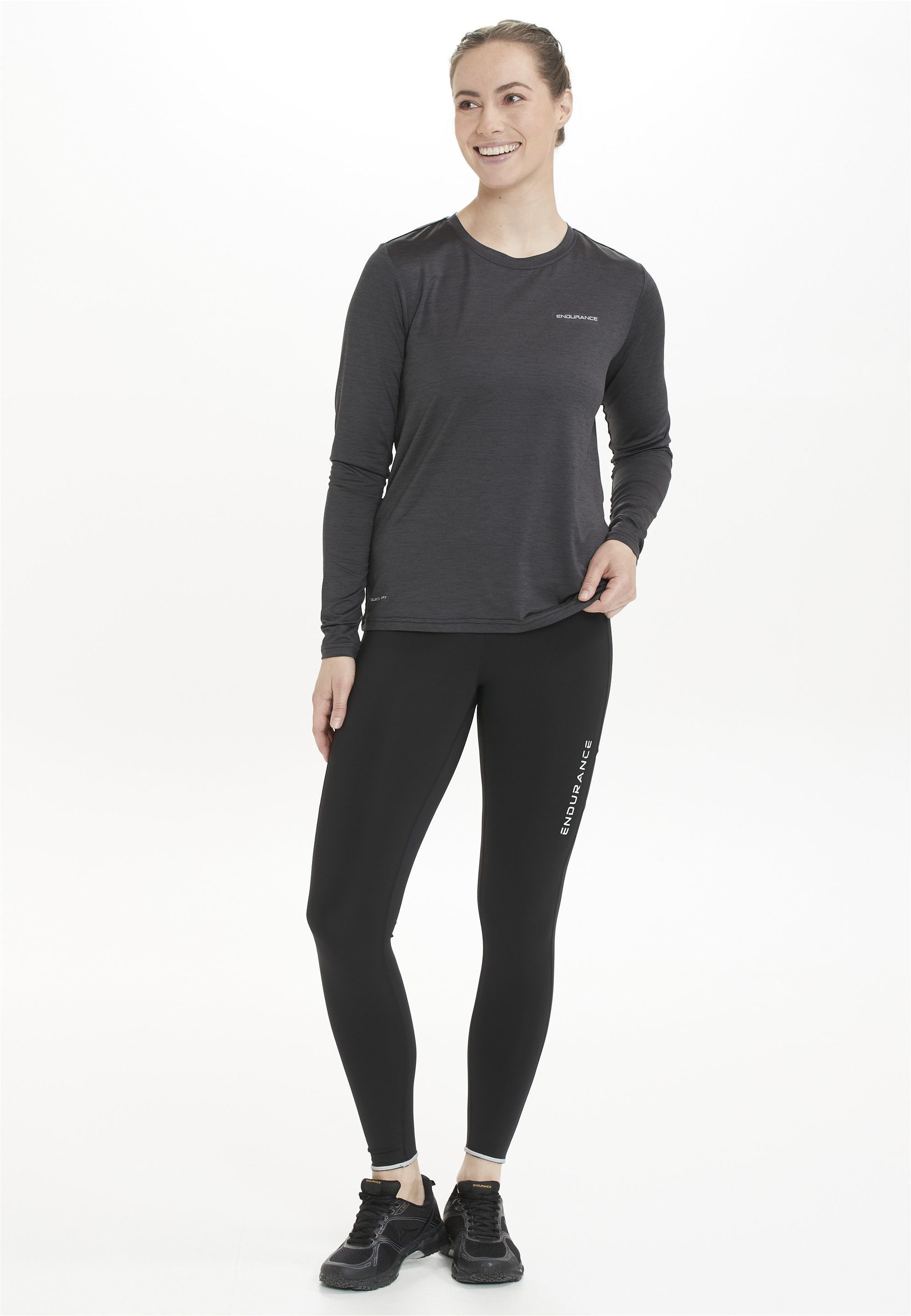 ENDURANCE Funktionsshirt Maje Melange (1-tlg) mit innovativer QUICK DRY-Technologie