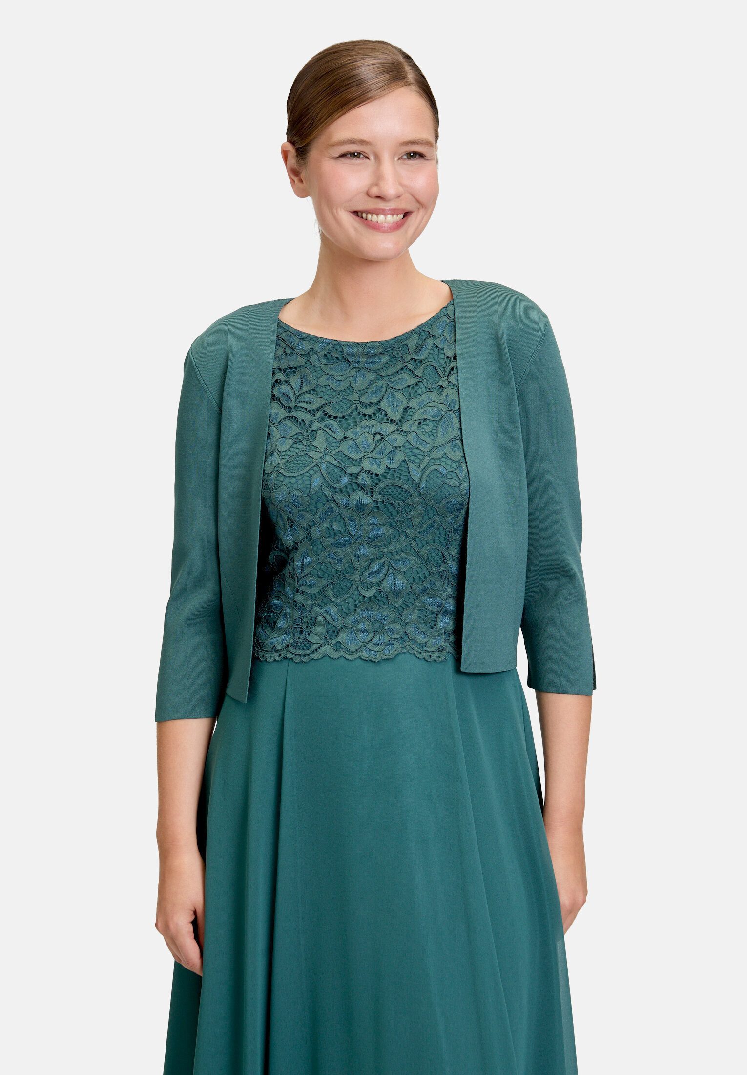 Vera Mont Strickjacke Damen langarm (1-tlg) Ärmelschlitz