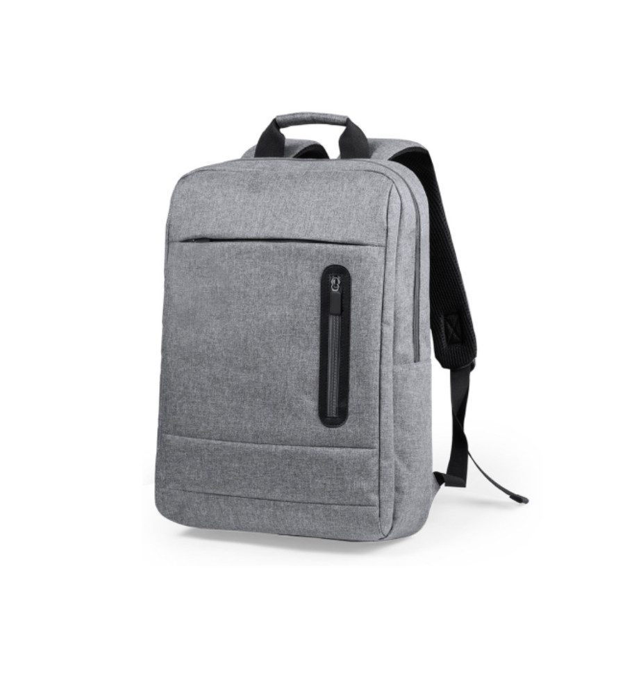 Schulrucksack Rucksack für 15" Notebooks Unitasche Schulrucksack Notebookfach Grau