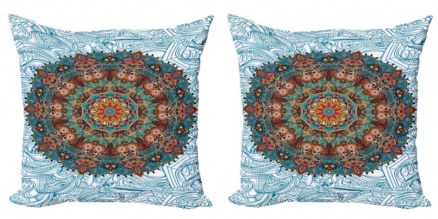 Kissenbezüge Modern Accent Doppelseitiger Digitaldruck, Abakuhaus (2 Stück), Mandala Oriental Ornament