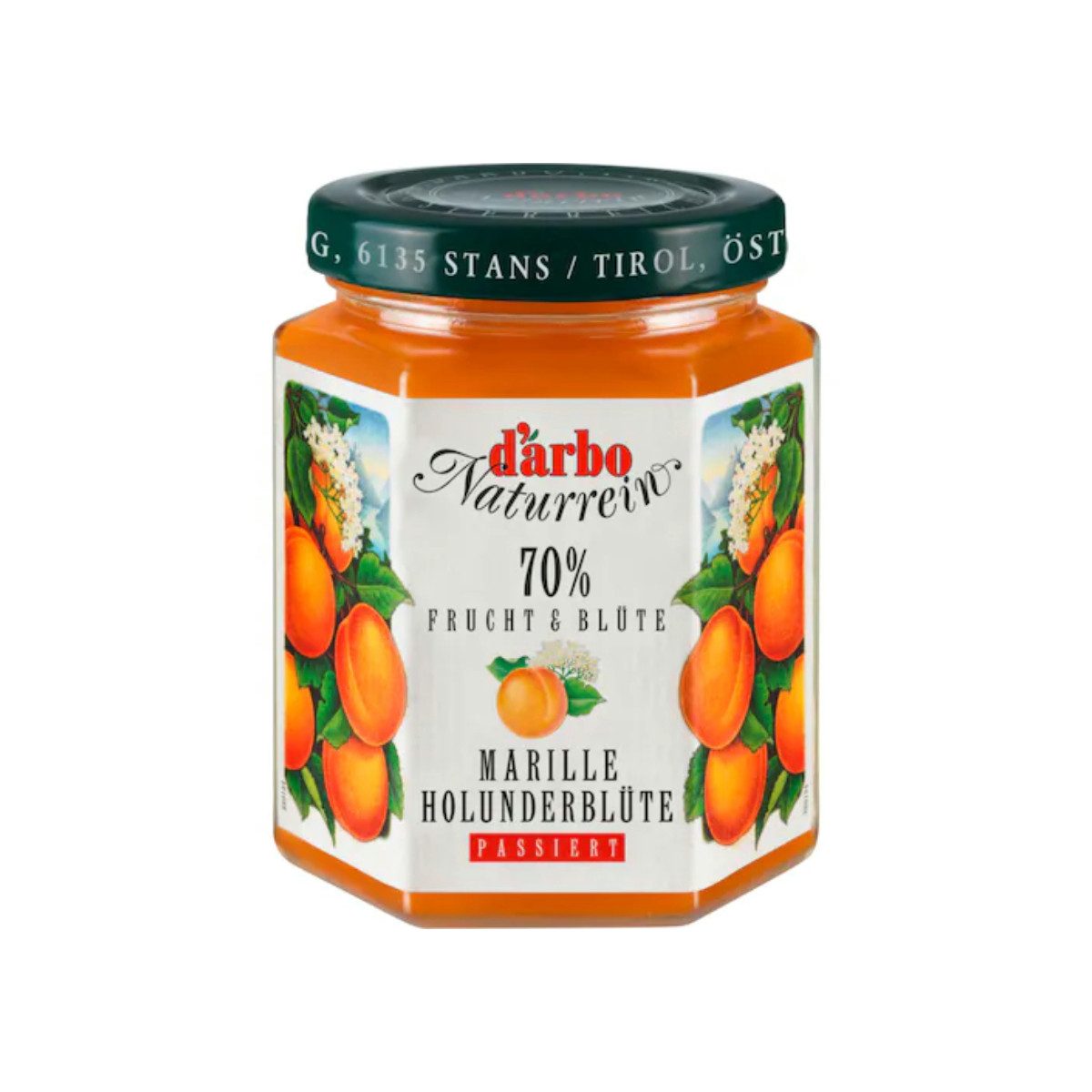 darbo Fruchtaufstrich, Darbo Marille Holunderblüte Fruchtaufstrich Naturrein passiert 200g