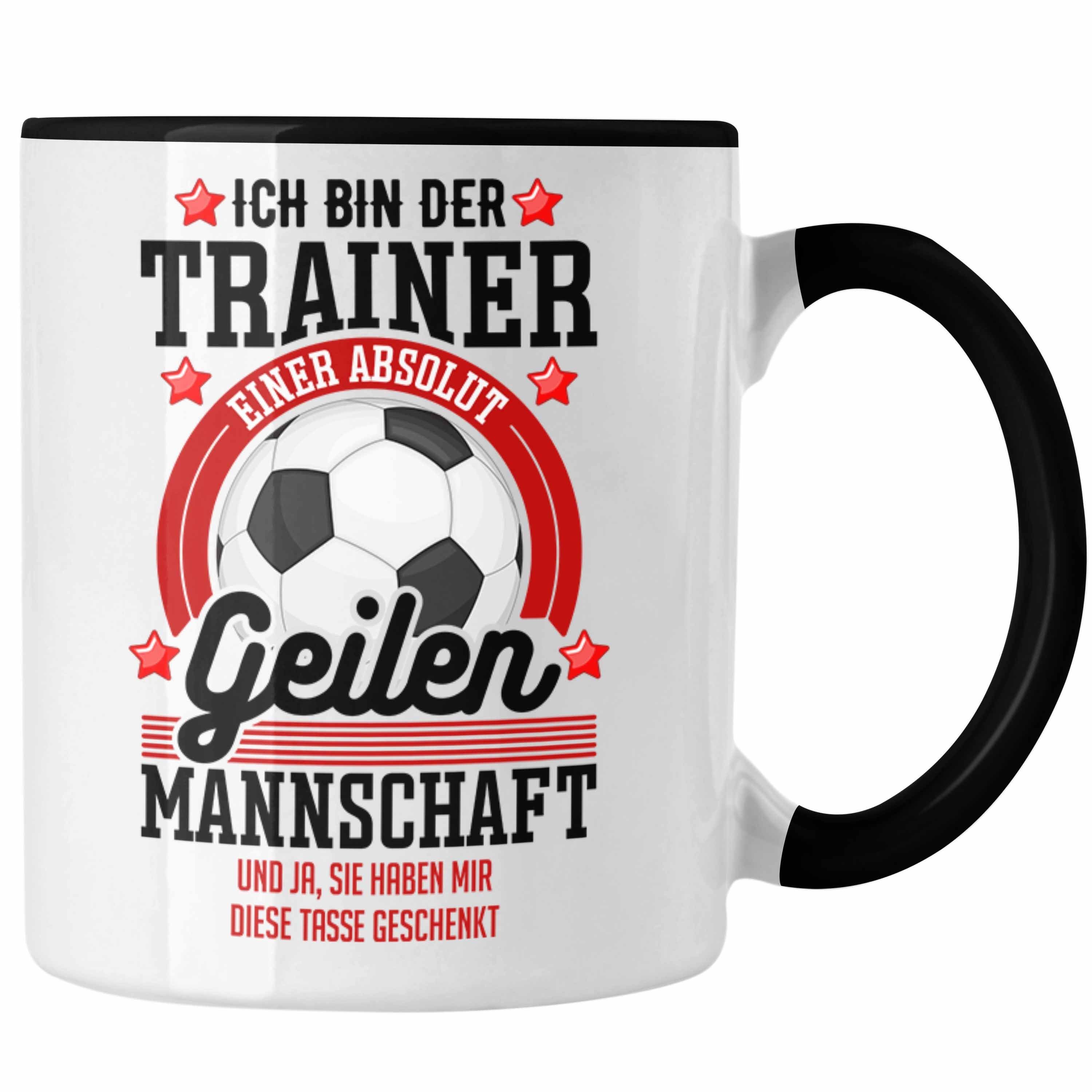 Trendation Tasse Trendation - Bester Fussballtrainer Geschenk Tasse Danke Fußball Coach