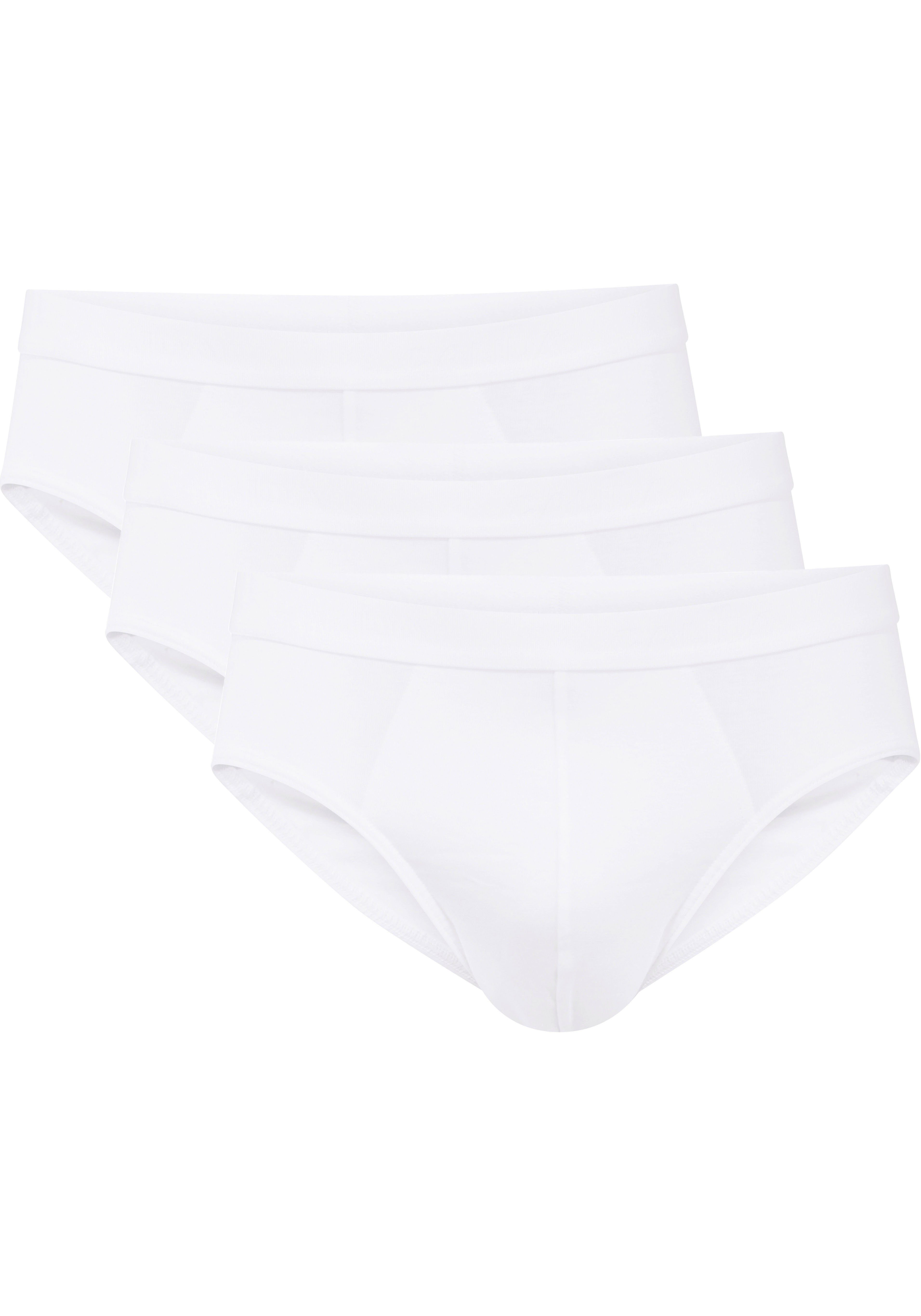 CALIDA Slip Natural Benefit (3er Pack) Herren-Slip formstabile Single Jersey-Qualität