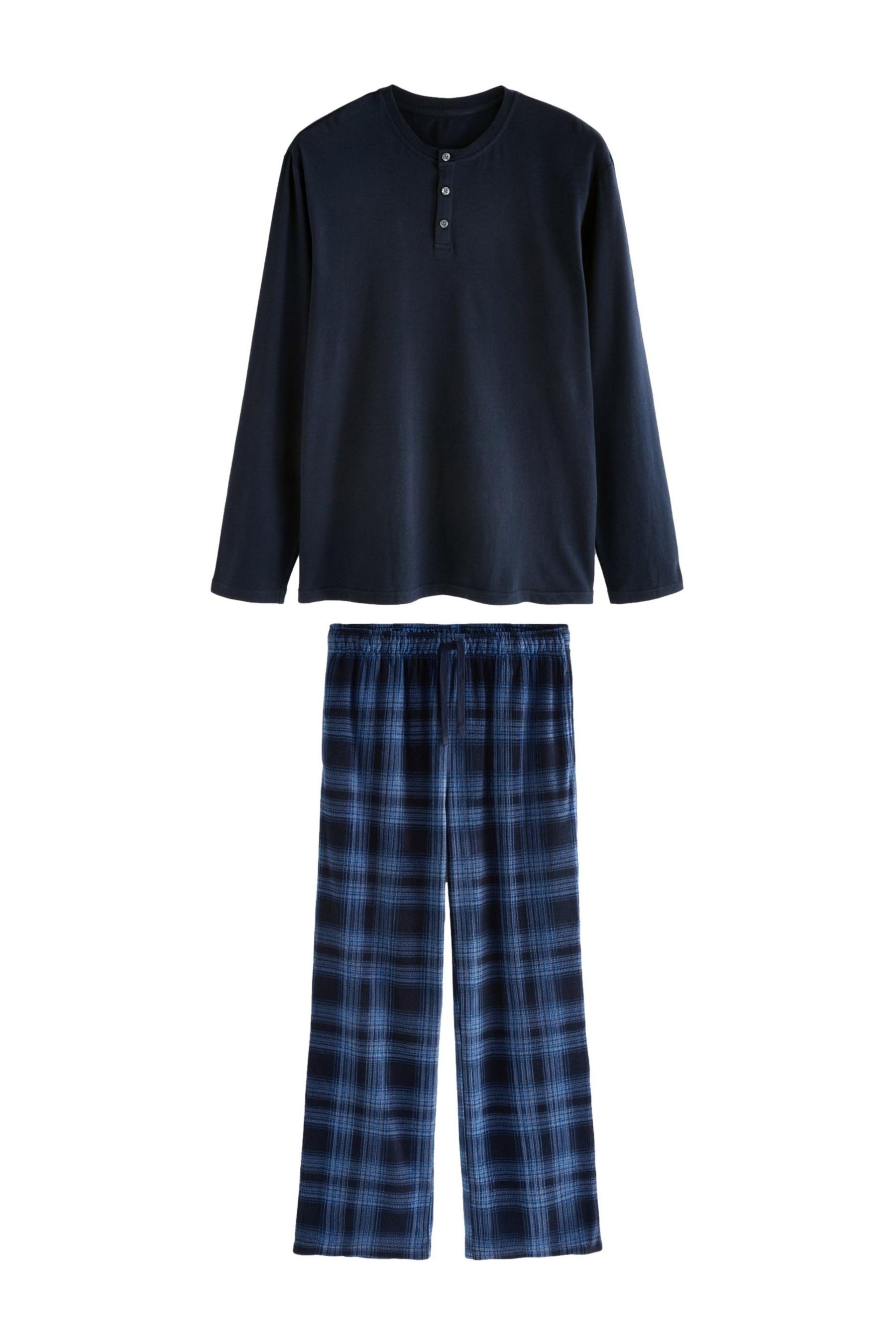 Next Pyjama Strukturierter Schlafanzug mit langem günstig online kaufen