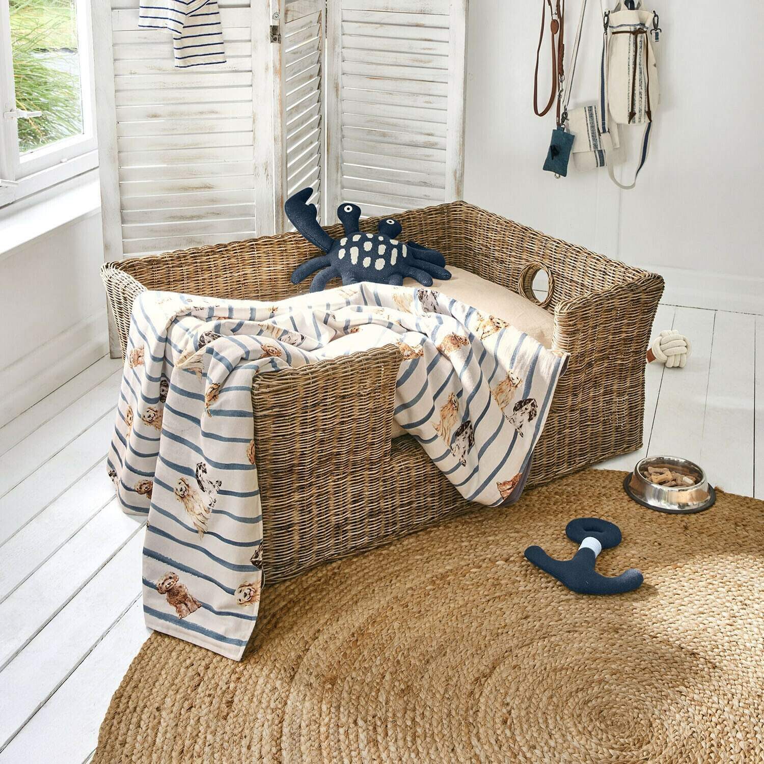 Mirabeau Hundebett Haustierkorb Knuddo braun/creme