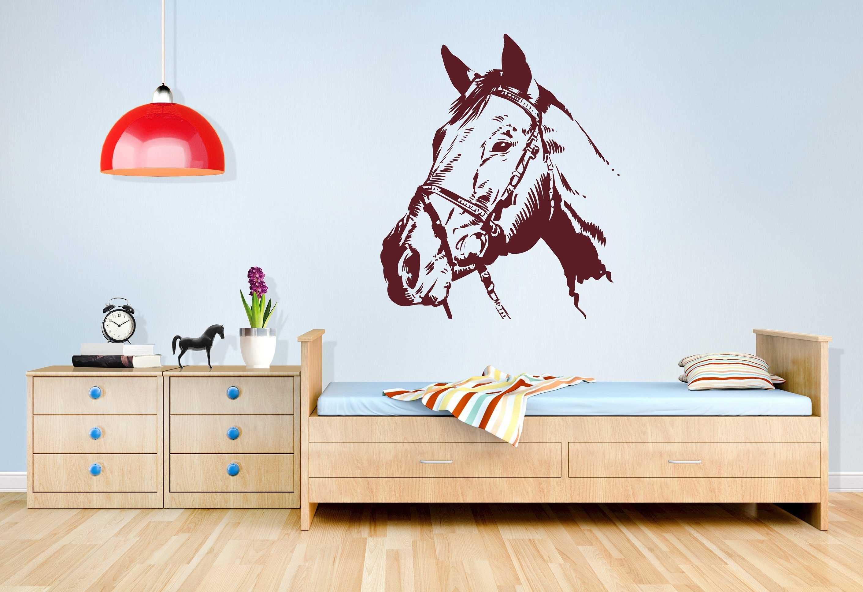 Wall-Art Wandtattoo Pferdekopf