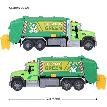 majORETTE Spielzeug-Auto Mack Granite Müllauto