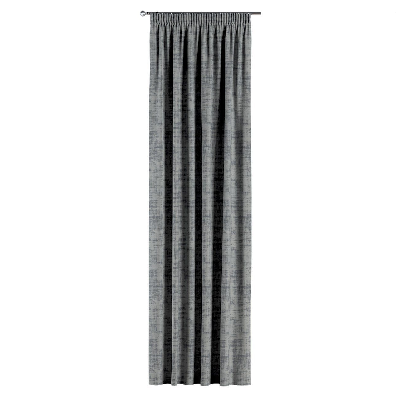 Kräuselband 130x100 Vorhang grau Velvet, Vorhang Dekoria cm, mit