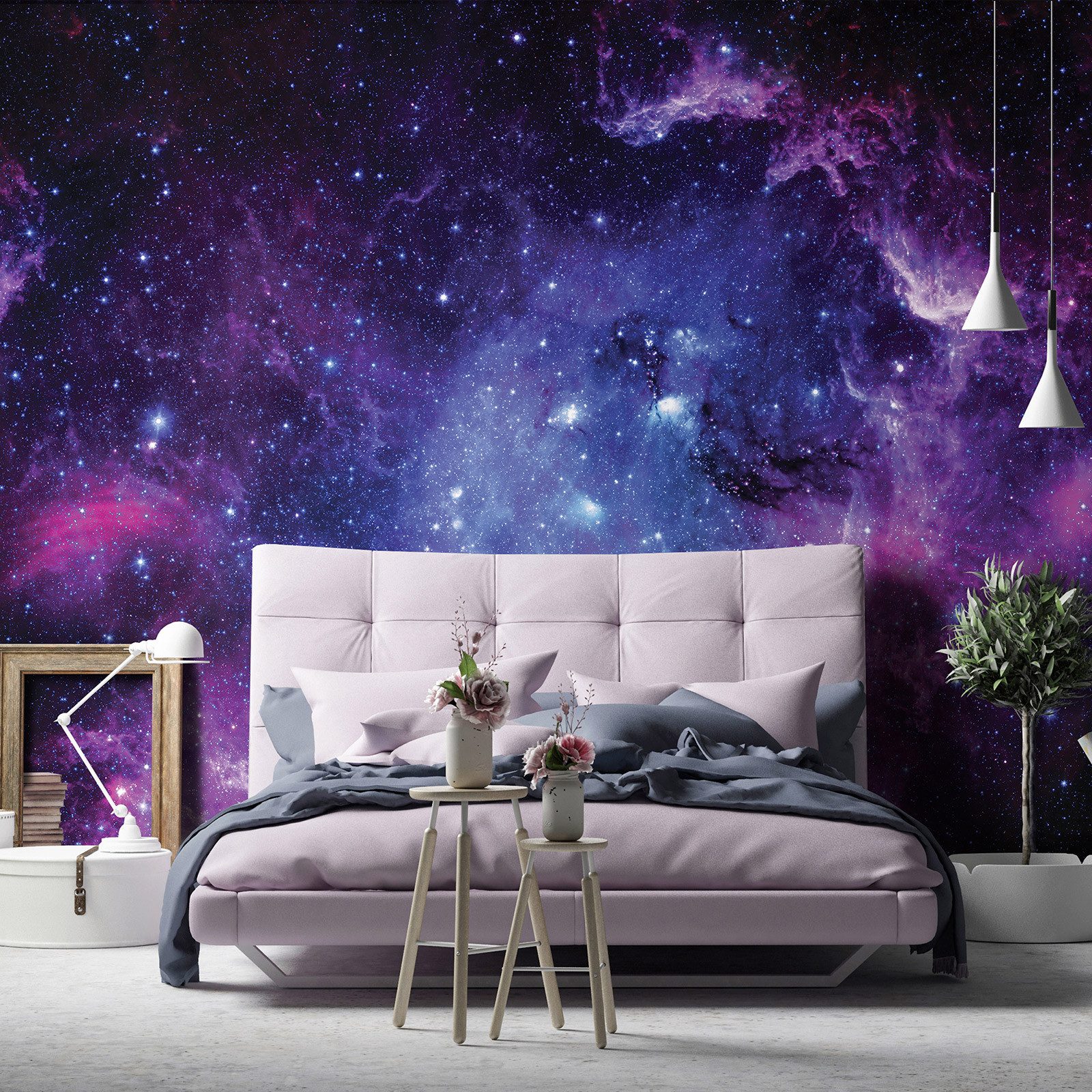 Wallarena Fototapete Natur - Mehrfarbig - Modern - Vlies - Wohnzimmer, glatt, 152x104cm