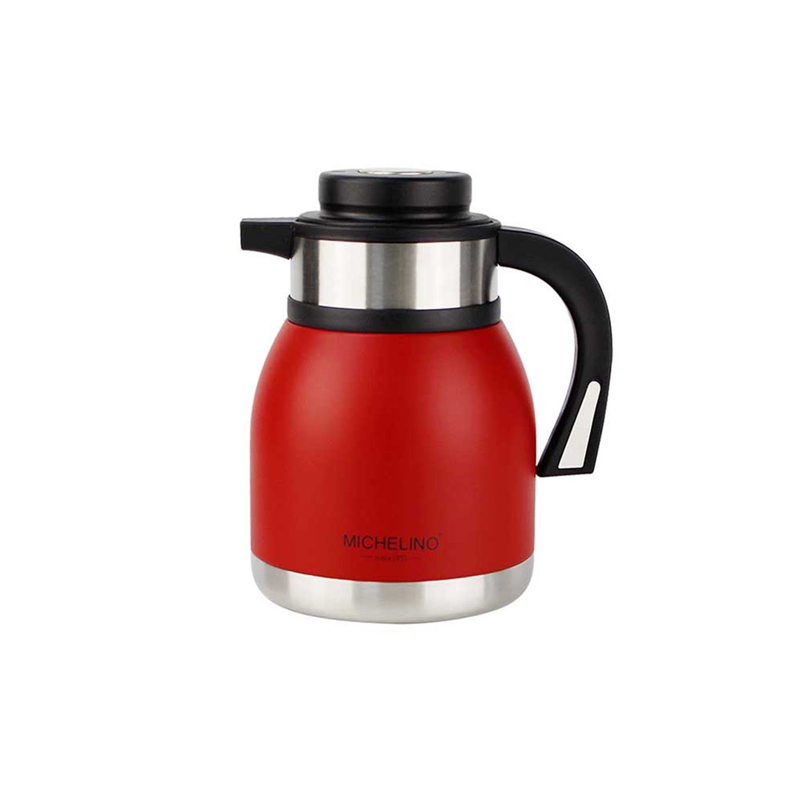 Michelino Isolierkanne Isolierkanne 1,2 Liter Edelstahl, 1.2 l, (Stück, 1-St., 1 Isolierkanne), Kaffekanne Teekanne