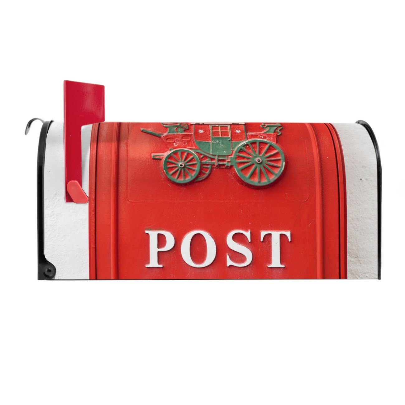 cm aus 22 original Nostalgie schwarz 17 USA), Mailbox Postkasten x 51 Briefkasten Mississippi banjado Briefkasten, Amerikanischer (Amerikanischer x