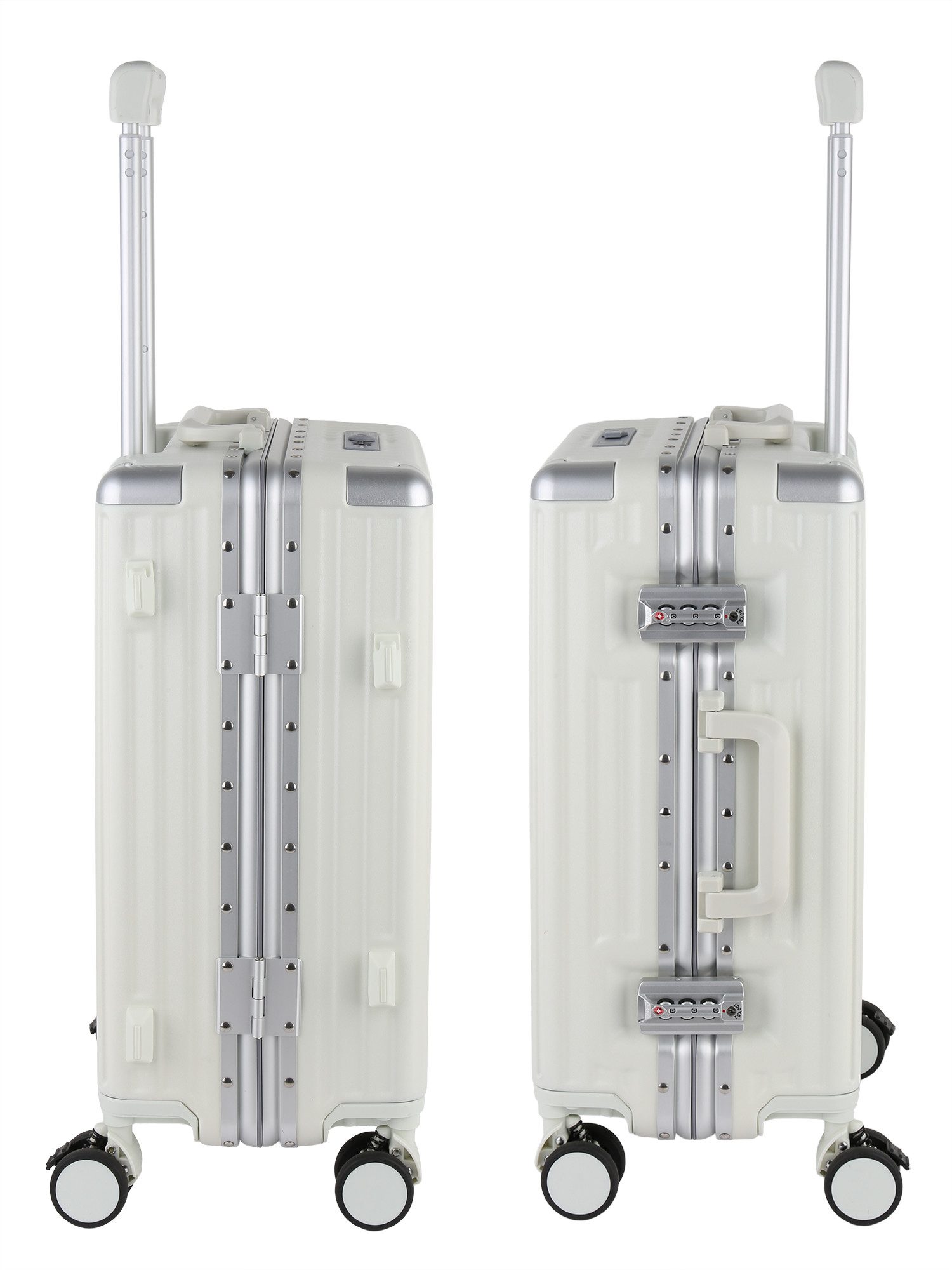 VAN HILL Hartschalen-Trolley 842209, 4 Rollen, Herolite Hartschalen-Trolley mit TSA-Schloss & 4 Doppelrollen