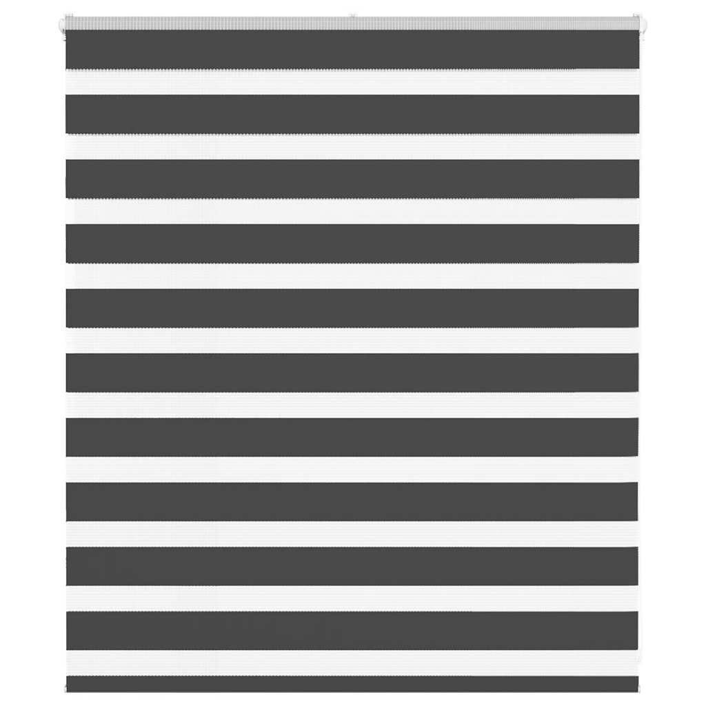 Verdunklungsrollo, vidaXL, Zebrarollo Schwarz 120x100 cm günstig online kaufen