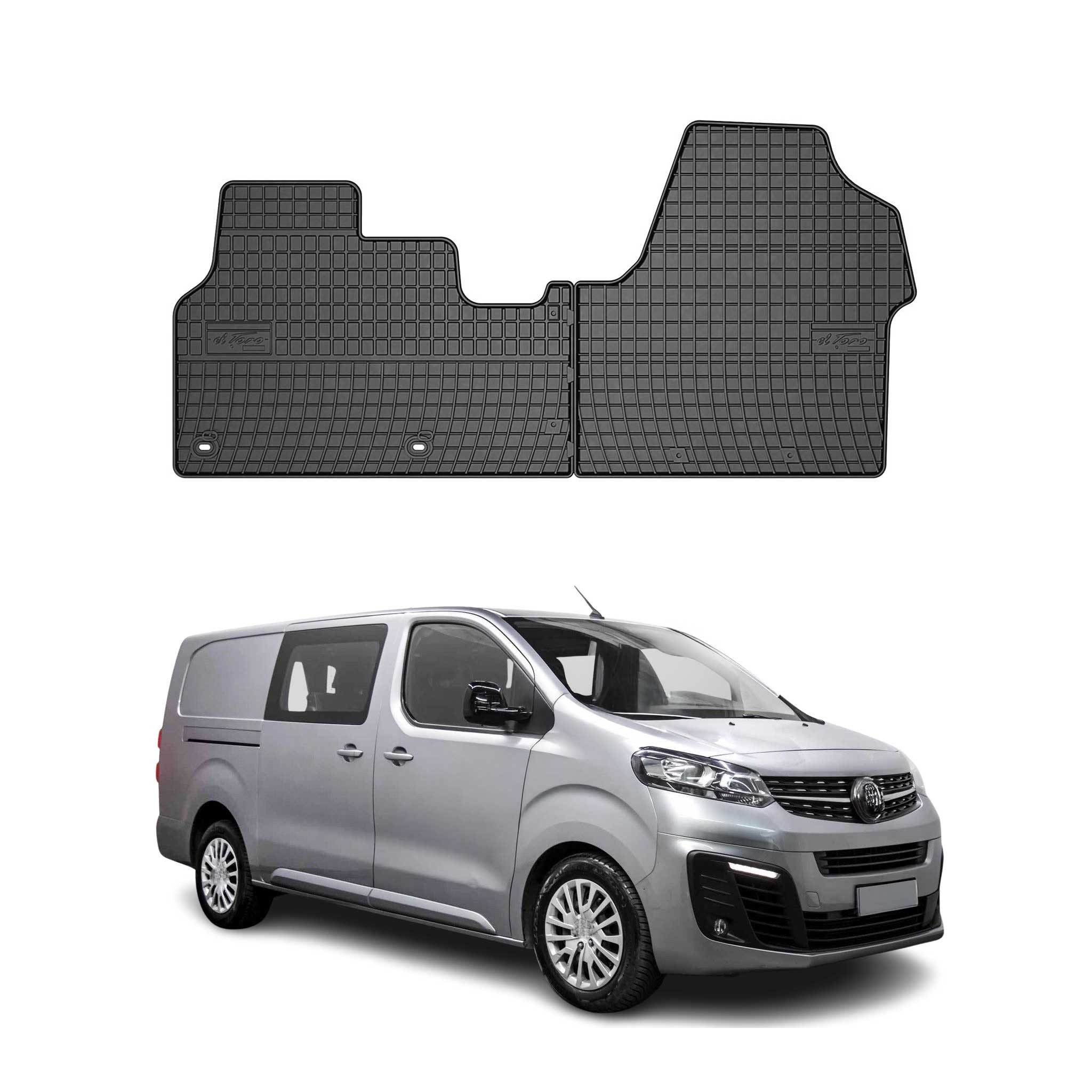 OMAC Auto-Fußmatten für Opel Vivaro C 2019-2024 Schwarz TPE Automatten (2 St), für Opel Vivaro C 2019-2024 Opel Vivaro C 2019-2024, Antirutsch,Wasserfest,Einfache Installation