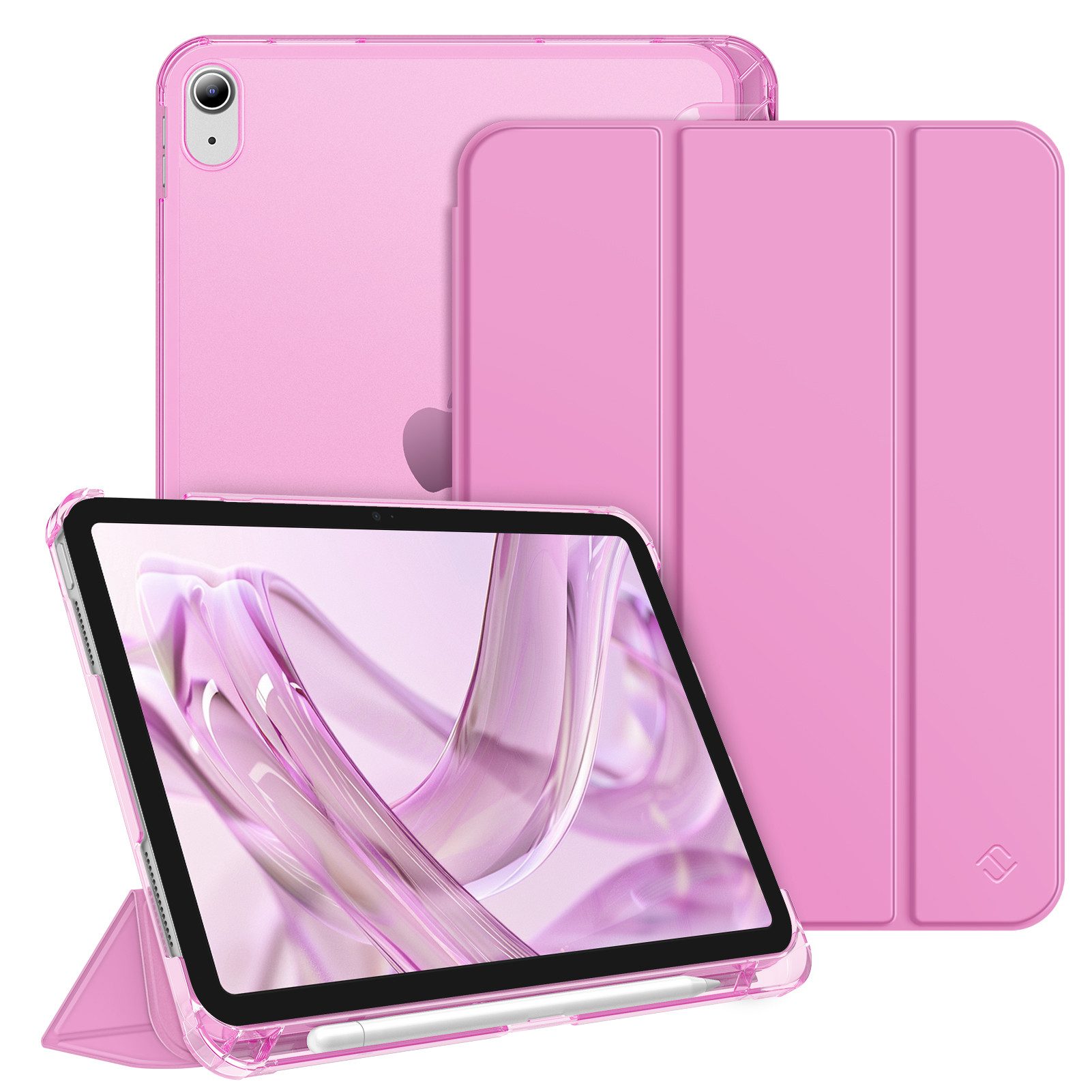 Fintie Tablet-Hülle für iPad 11 Generation 11‘’ 2025 (A16), iPad 10 Generation 10.9'' 2022, ultradünn, mit Stifthalter, transparenter Rückseite, Auto Schlaf/Wach