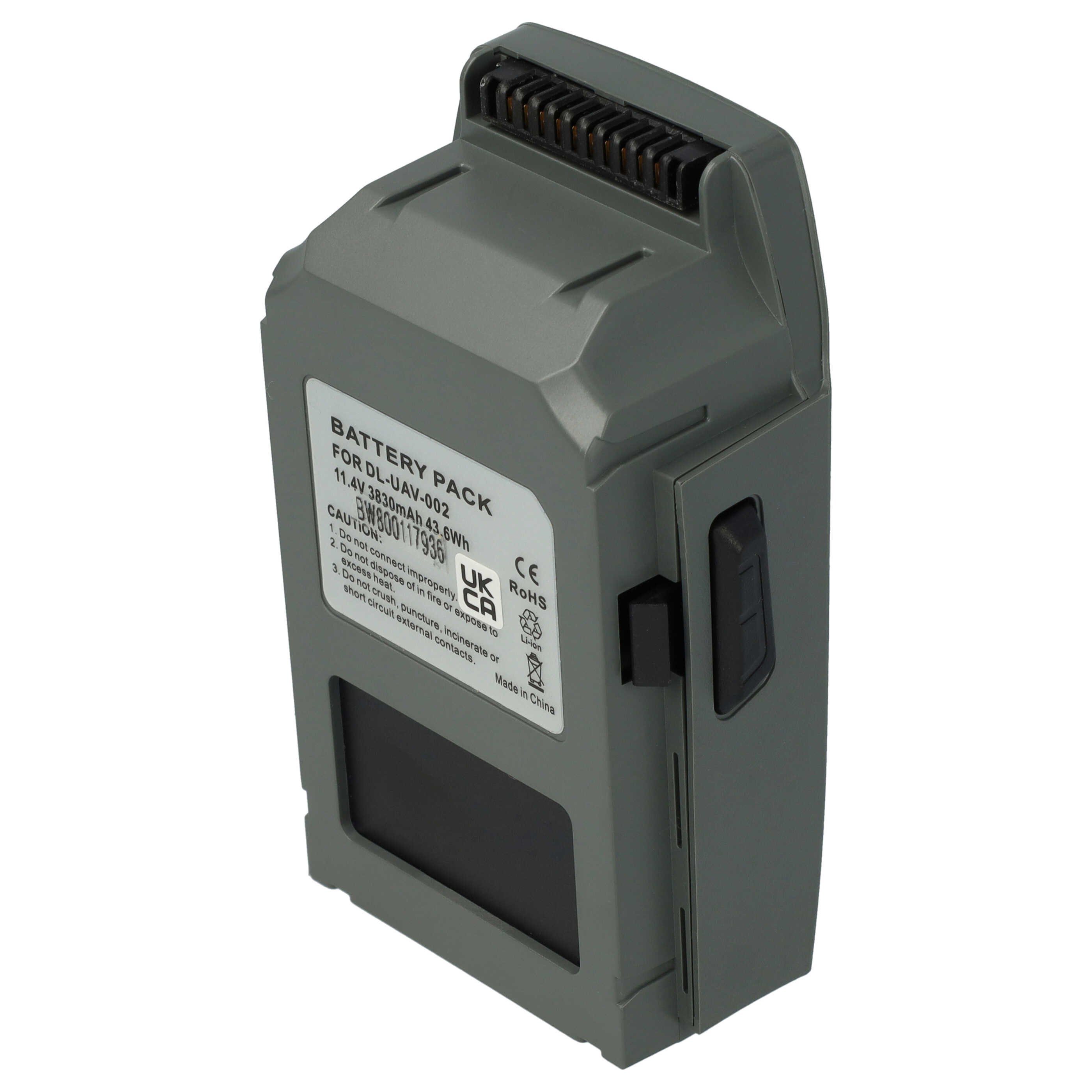 vhbw Akku passend für DJI Mavic Pro Modellbau Drohne (3800 mAh, 11,1 V, Drohnen-Akku Akku Li-Polymer 3800 mAh (11,1 V, 1 St), Leistungsfähiger Austausch-Akku für Drohne, Wiederaufladbar, Jede