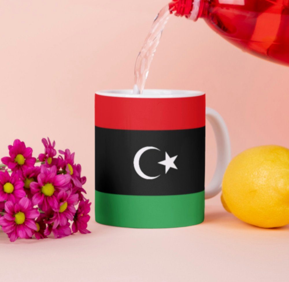 Tinisu Tasse Libyen Tasse Flagge Pot Kaffeetasse National Becher Kaffee Cup Büro