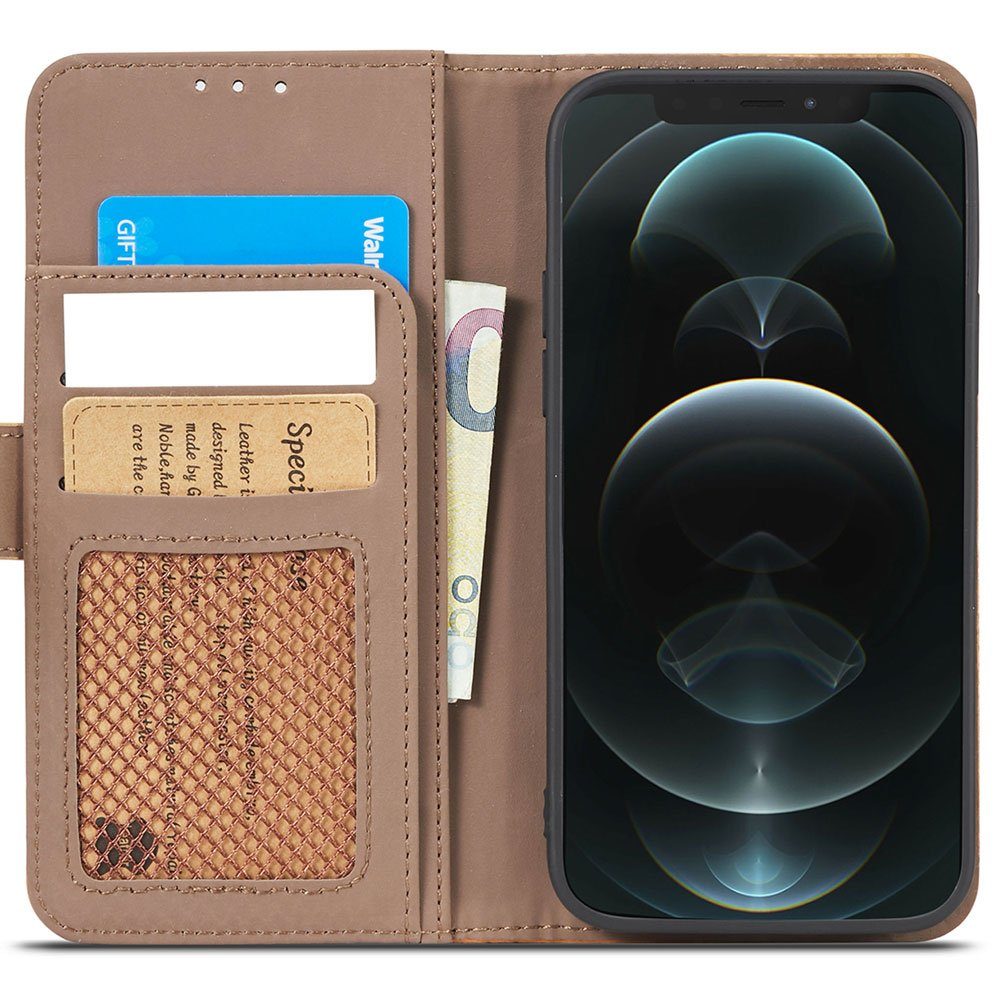 FITSU Handyhülle Hülle für iPhone 12 Handytasche Flipcase 6,1 Zoll, Handytasche für iPhone 12 Hülle, Handy Case mit Geld- und Kartenfach