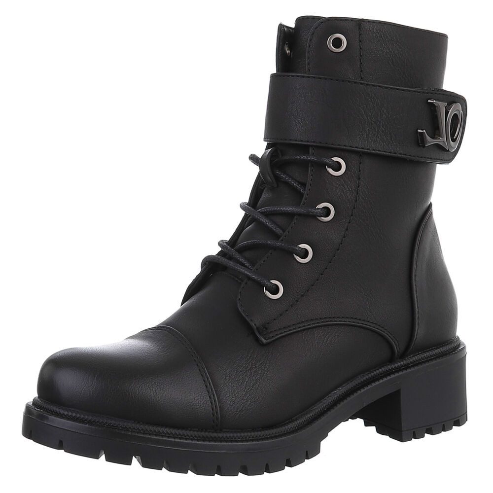 Ital-Design Damen Schnürschuhe Freizeit Schnürstiefelette (88577618) Blocka günstig online kaufen