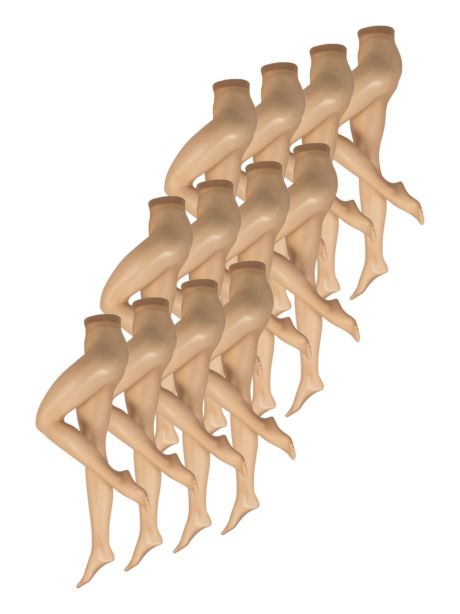 Feinstrumpfhose 12er Sparpack Transparent 15 DEN