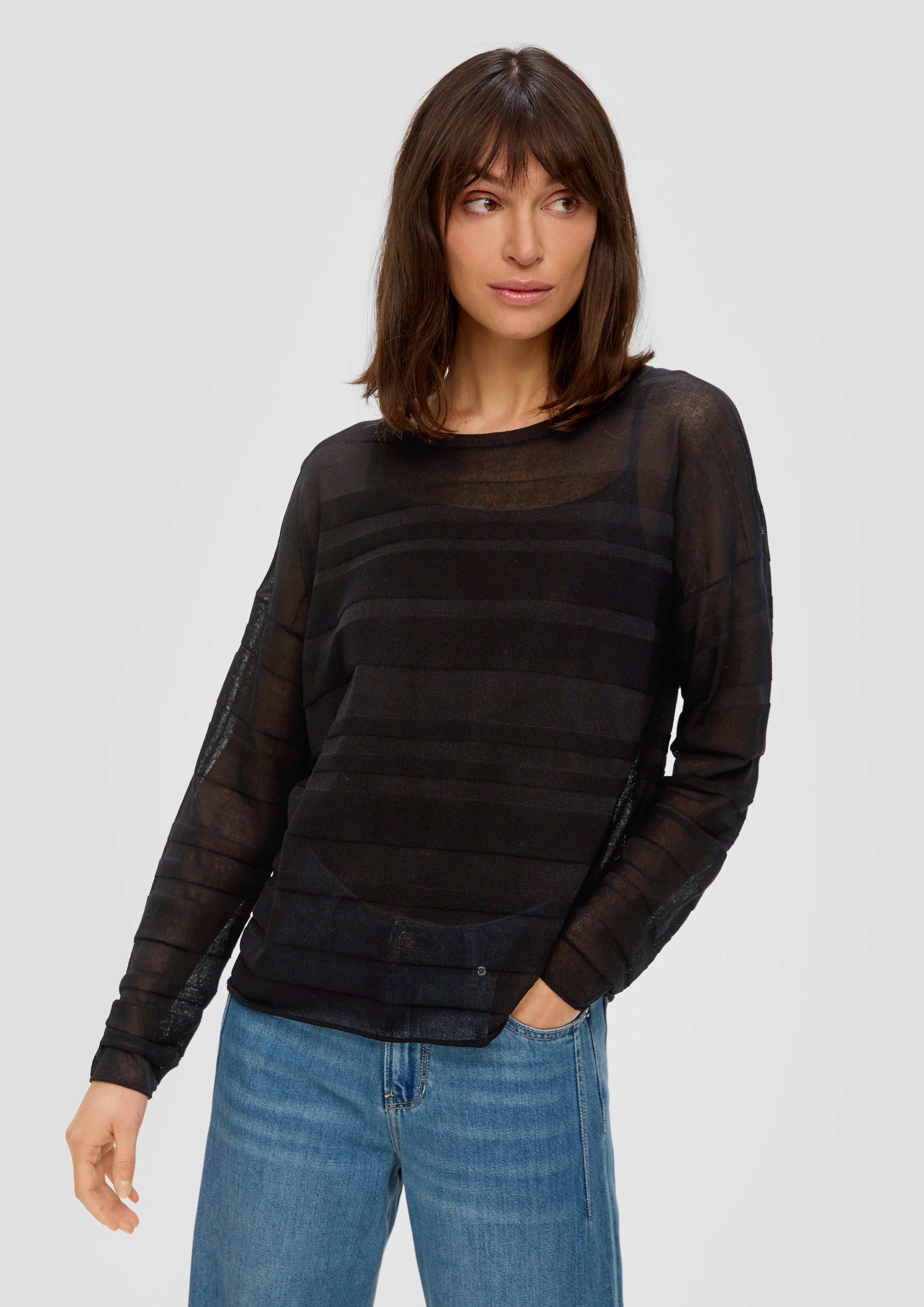 s.Oliver Strickpullover mit Musterstruktur günstig online kaufen