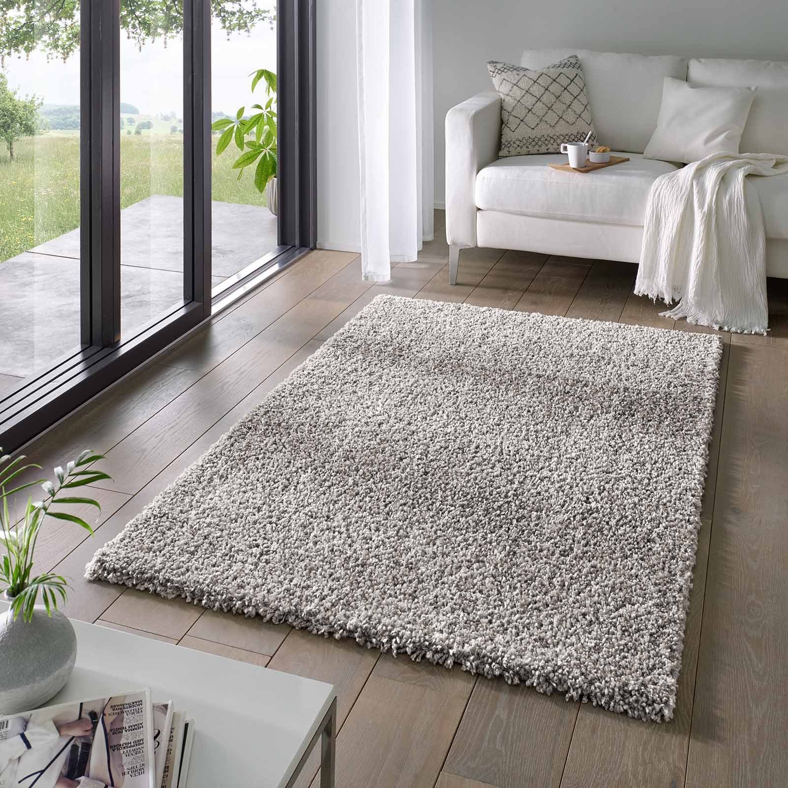 TaraCarpet Langflor-Teppich Venezia Shaggy, rechteckig, Höhe: 35 mm, Hochfl günstig online kaufen