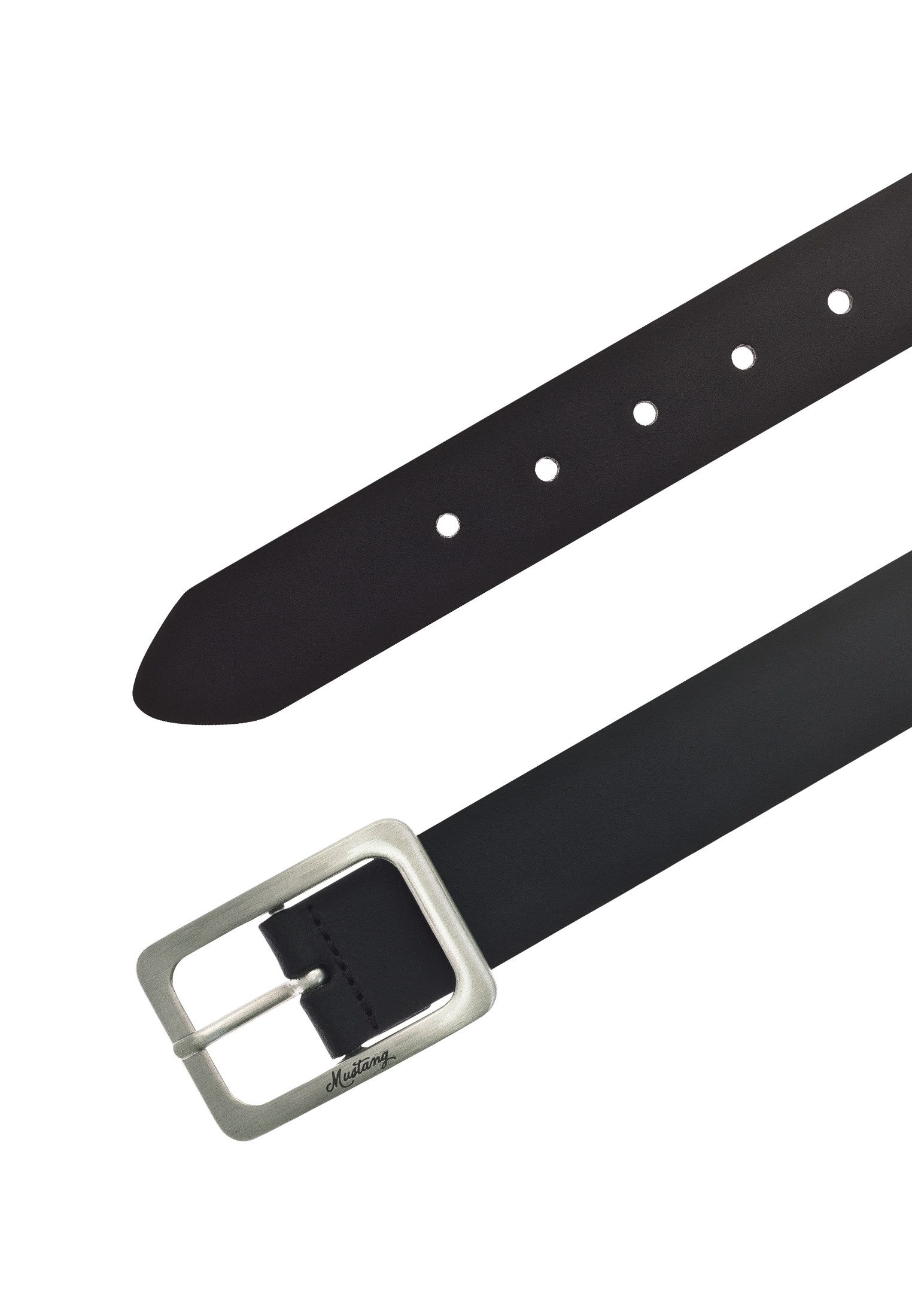 MUSTANG Ledergürtel "Rachel" Eckige, mattfarbene Schließe, 3,5 cm