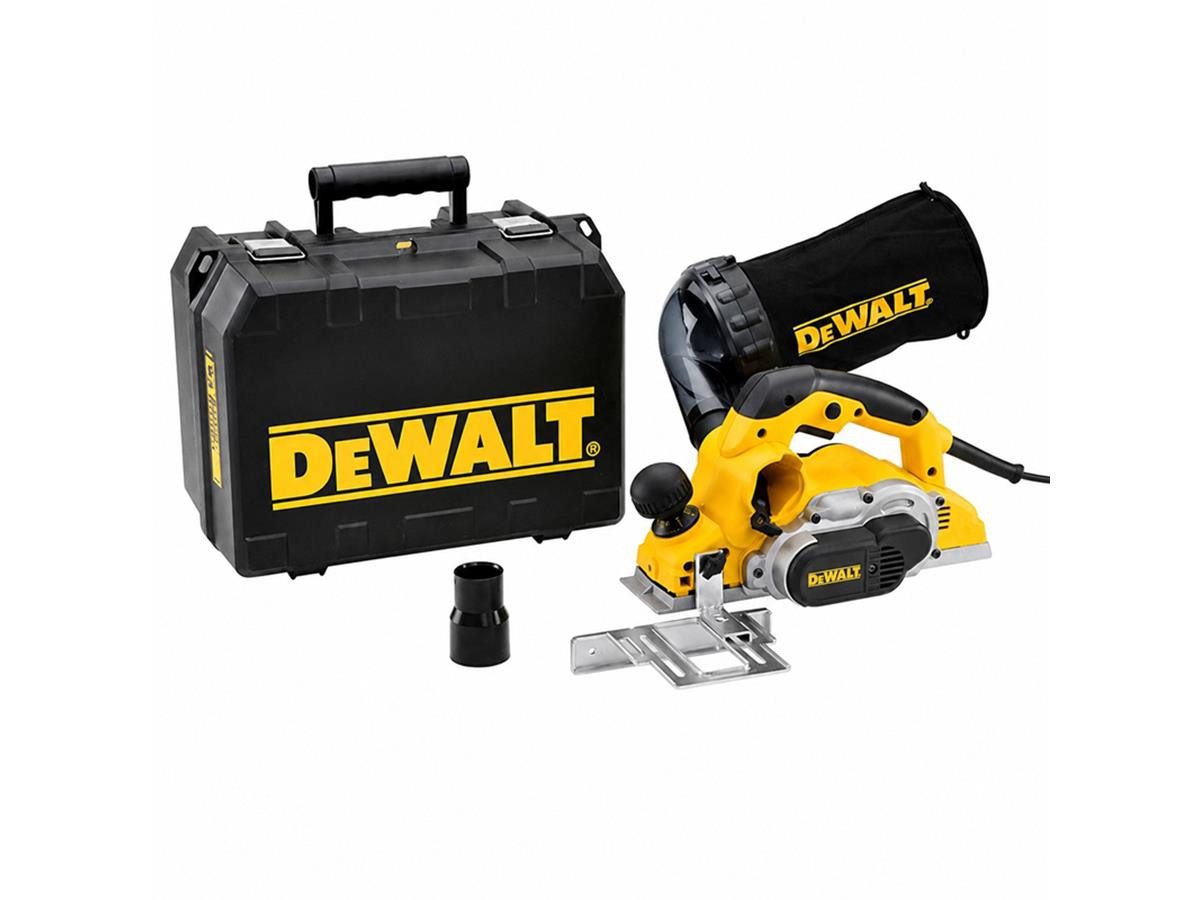 DeWalt Elektrohobel 4mm 1050 Watt im Koffer, 1050 in W, Hobelbreite: 82 in mm, (Set), Hobelsohlenlänge: 320 mm, Messerwellendurchmesser: 64 mm