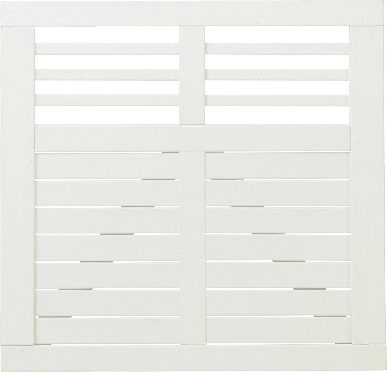 PLUS Gartentor Plus Tor Decora 100 x 95 cm RAL 9010 Weiß