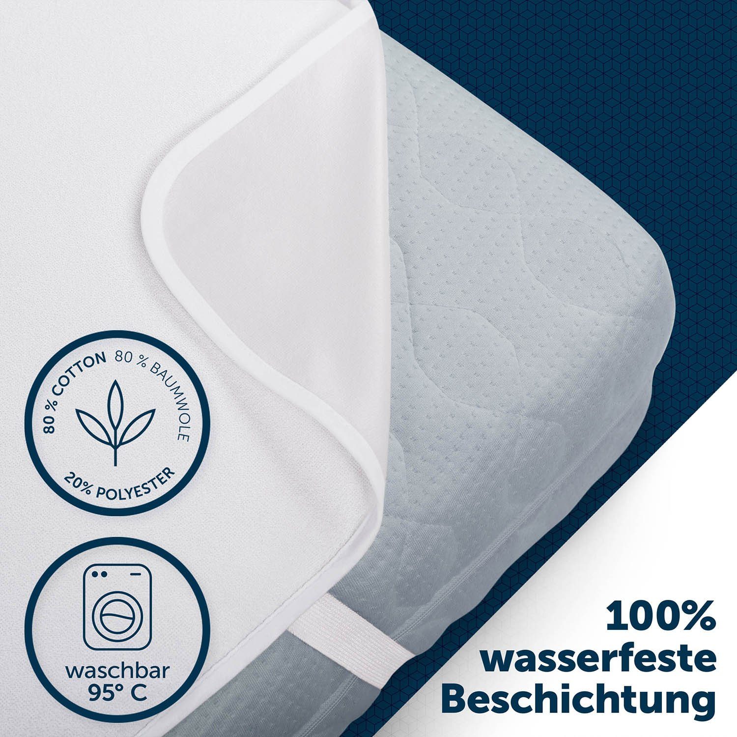 Matratzenschoner wasserdicht und atmungsaktiv - Oeko-Tex günstig online kaufen