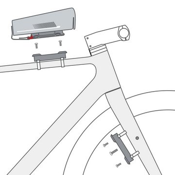 KlickFix Fahrradtasche Duo Adapter Unifit - Rahmenadapter (1-tlg)
