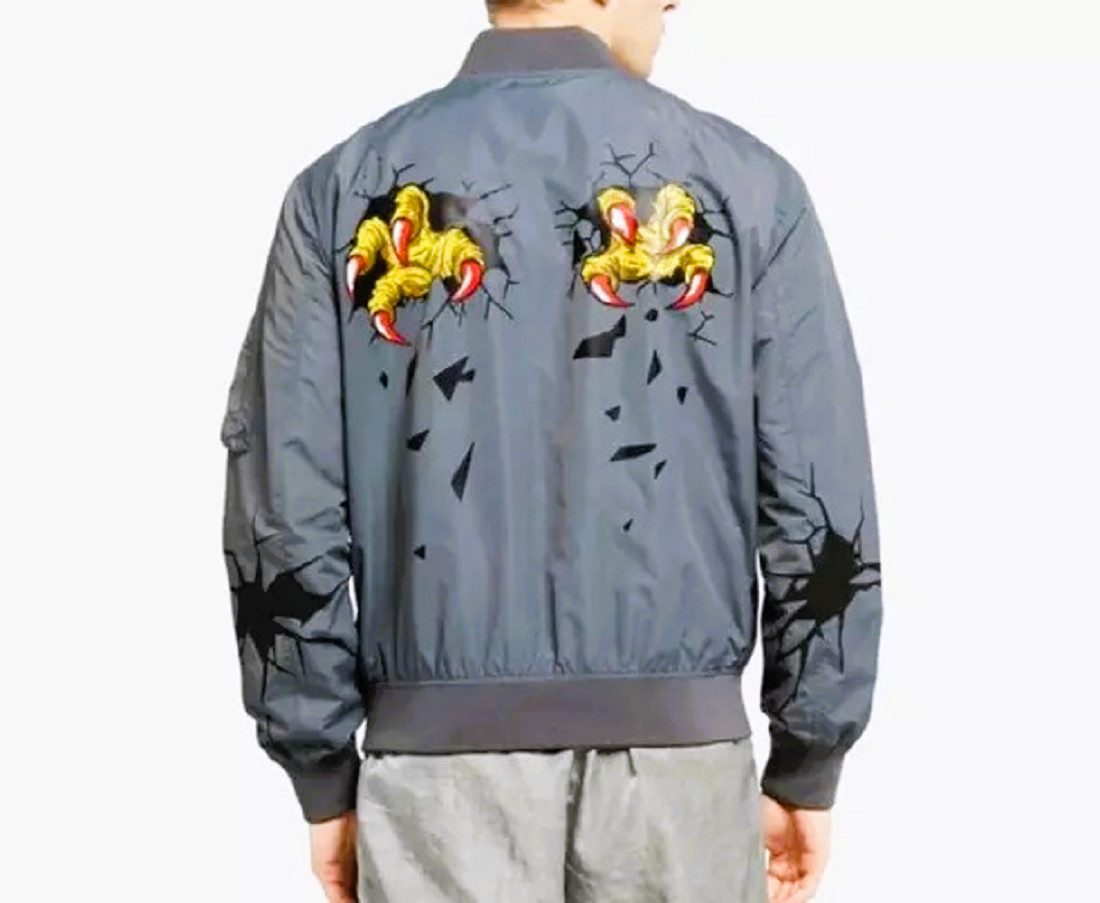 Moschino Bomberjacke Moschino Herren Jacke, MOSCHINO COUTURE Splash Herren Bomber Jacke mit Stehkragen
