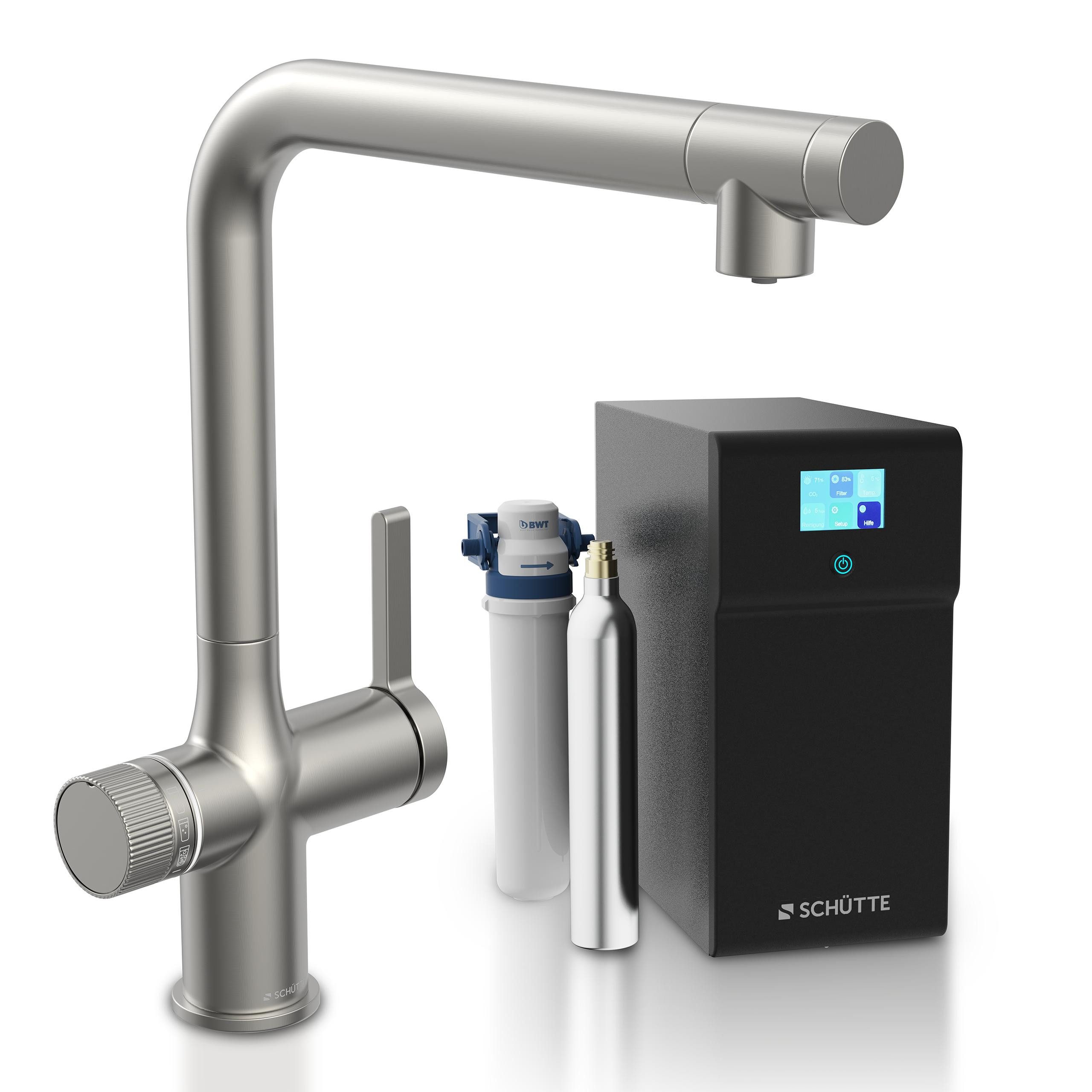 Schütte Küchenarmatur "AQUADUCT" Sprudelwasser-Spültischarmatur mit Kühlsystem, Filter, Filterkopf und handelsüblicher CO2-Kartusche – Bild 2 von 5