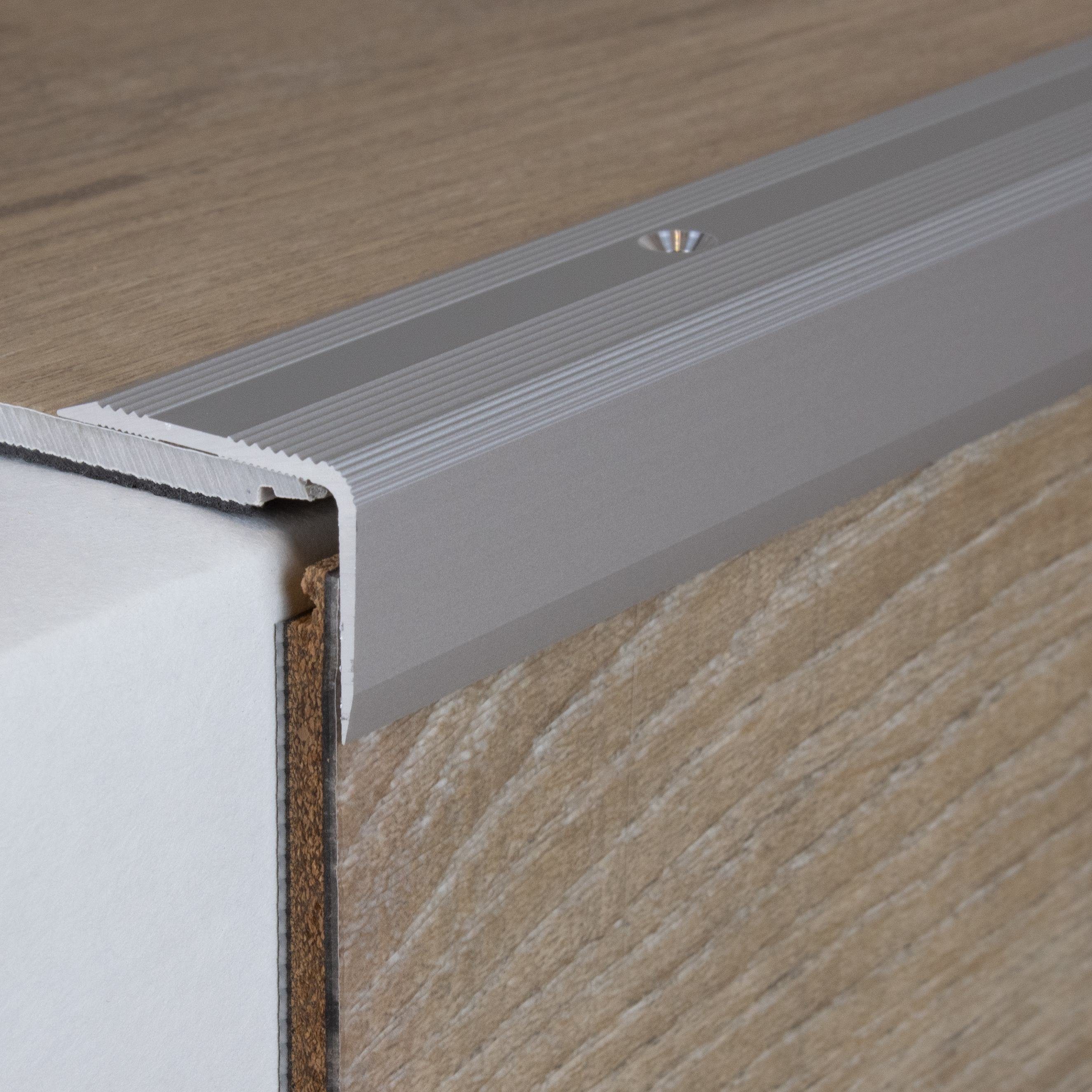 PROVISTON Treppenkantenprofil Aluminium, 30 x 22-52 günstig online kaufen