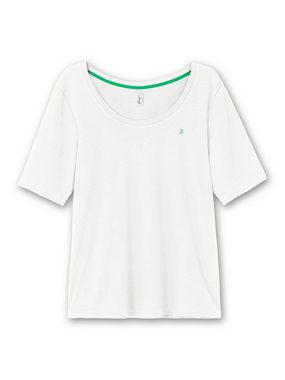 Sheego T-Shirt Große Größen in feiner, dehnbarer Rippqualität