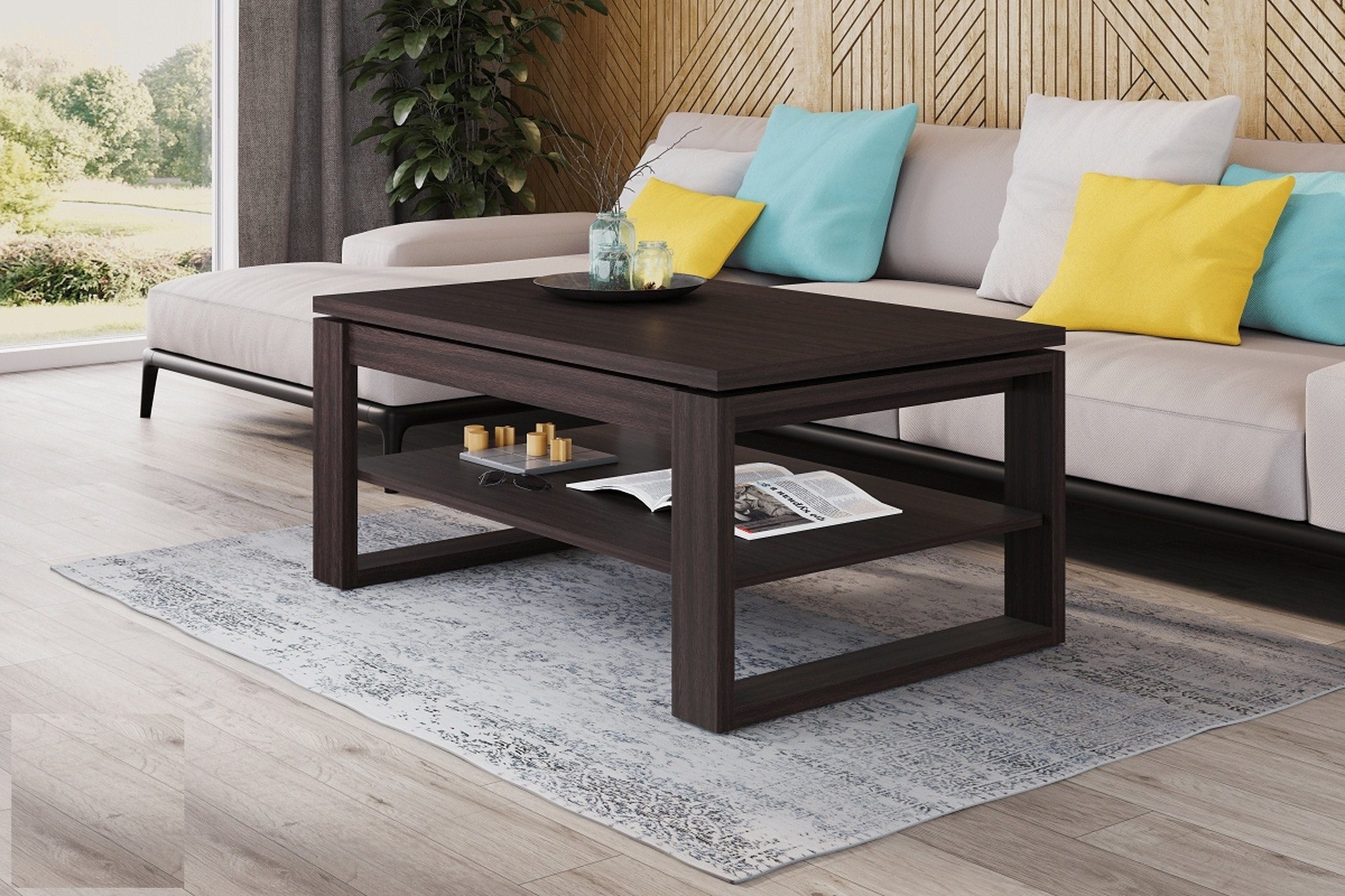 designimpex Couchtisch Design Multifunktionstisch Nuo Arbeitstisch günstig online kaufen