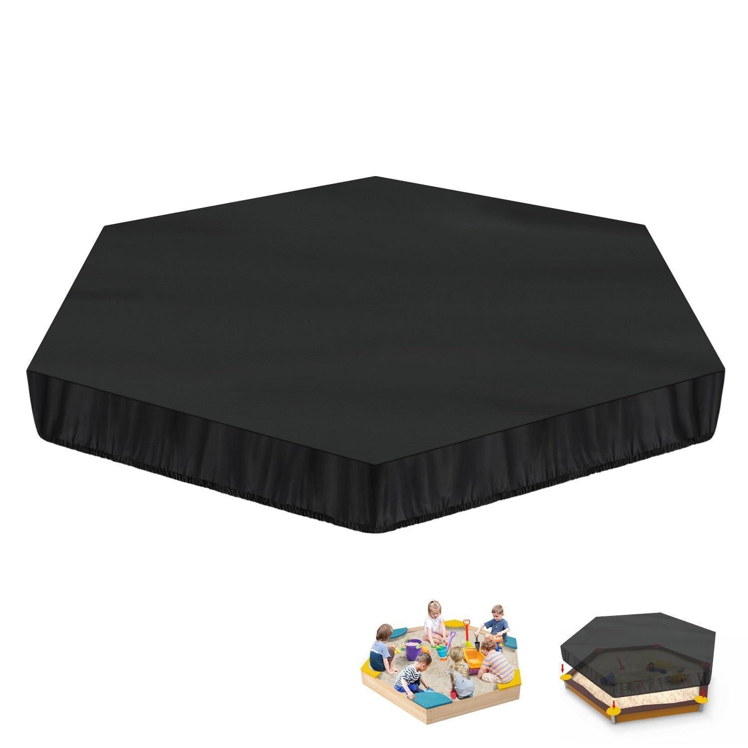 LuxusKollektion Sandkasten-Abdeckplane Sandkastenabdeckung Sechseckig Wasserdicht 420D Oxford 230x200x20cm (1-St)
