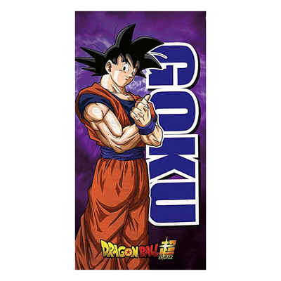 Dragon Ball Badetuch Son Goku, Mikrofaser, Strandtuch 70 x 140 cm schnelltrocknend