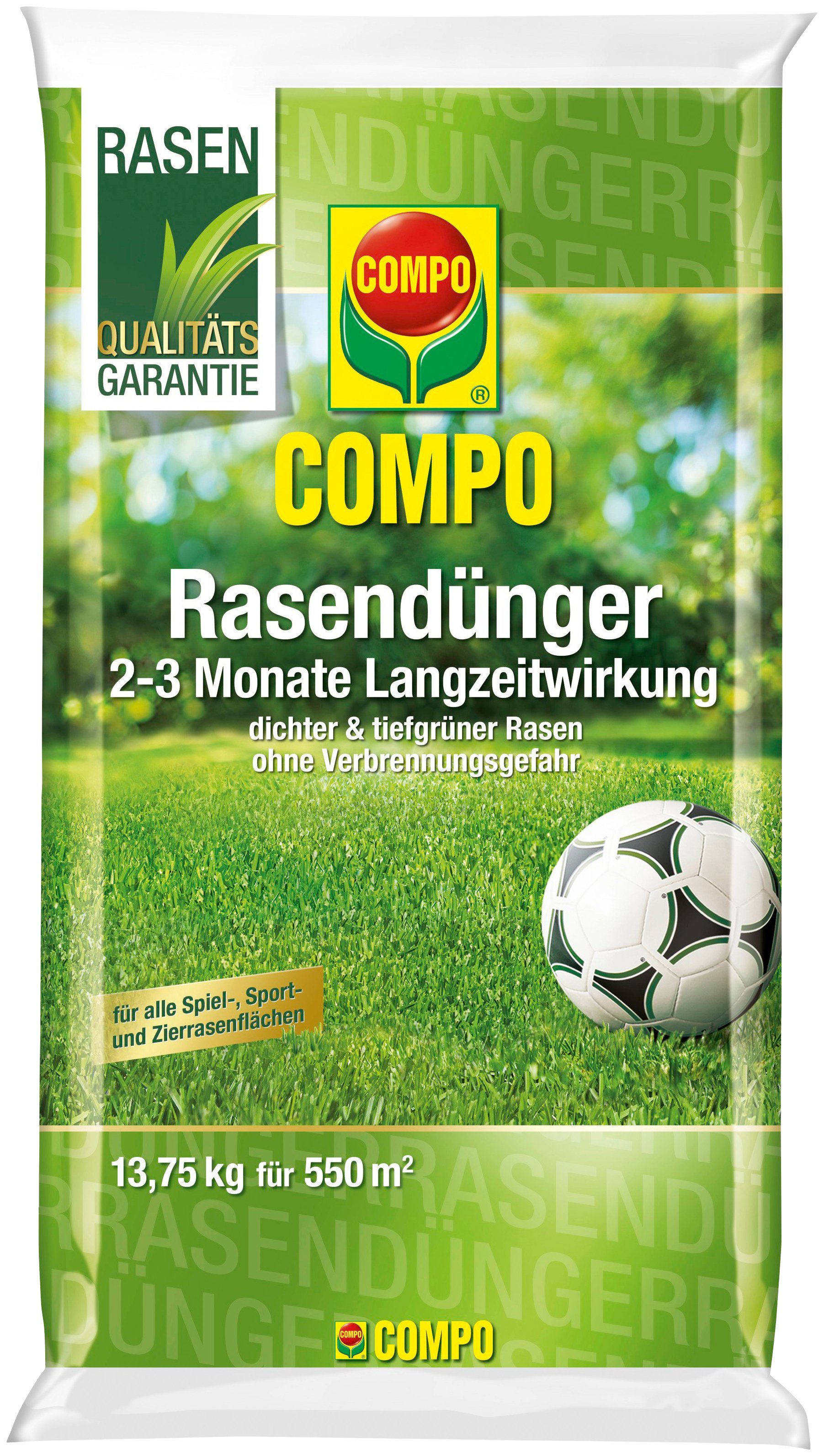 Compo RasenLangzeitdünger, 13,75 kg, für 550 m²