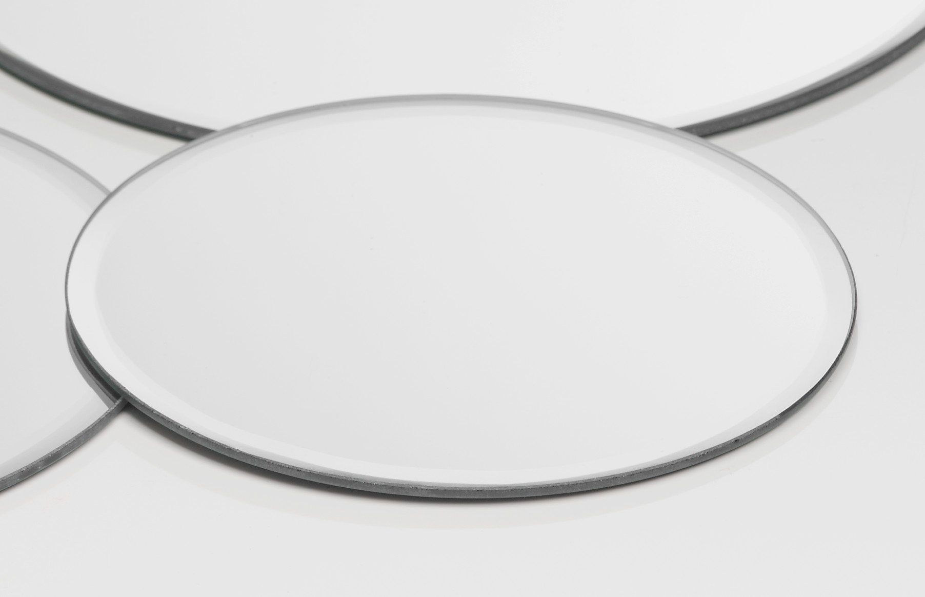 Sandra Rich Kerzentablett Glasplatte Spiegelplatte Mirror rund von Sandra R günstig online kaufen