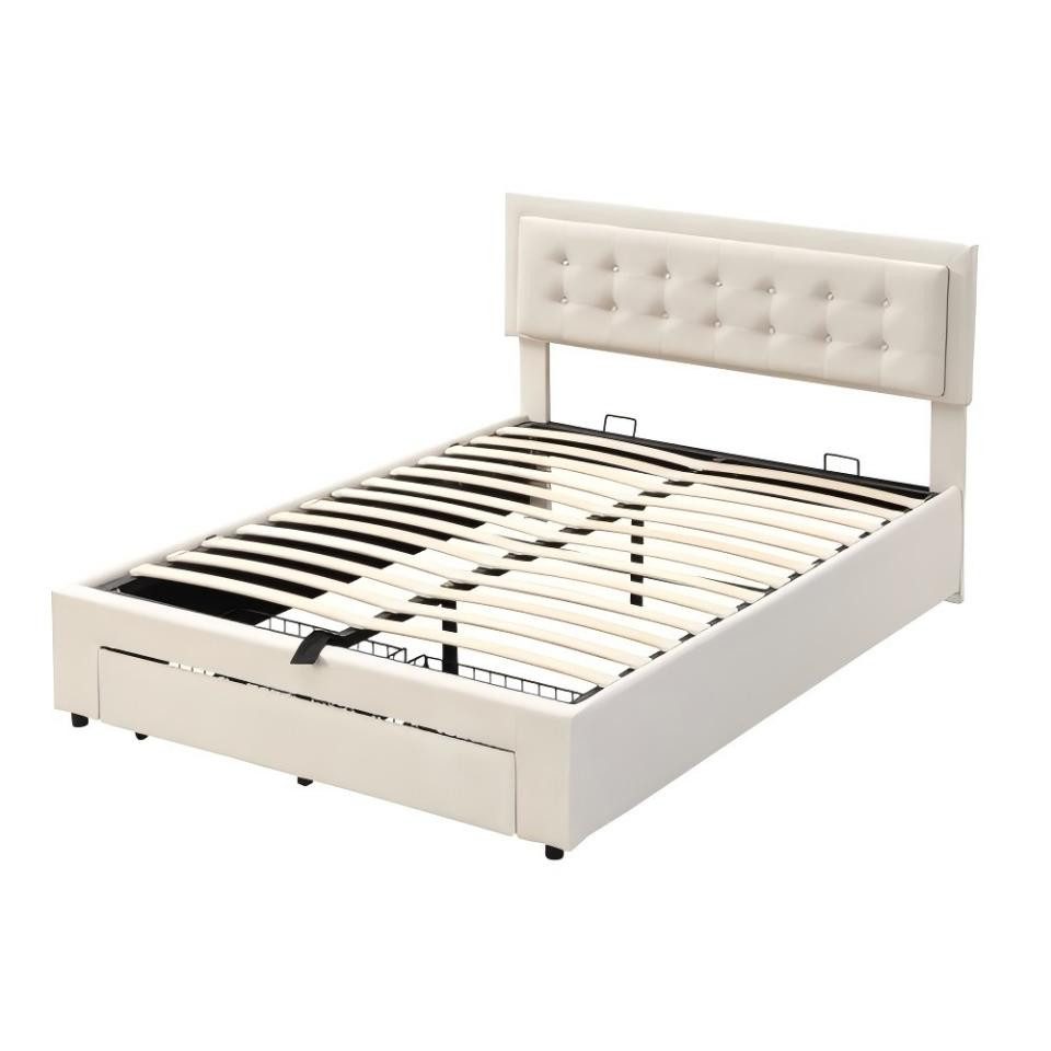 Ulife Polsterbett hydraulisches Doppelbett Funktionsbett Bettrahmen günstig online kaufen