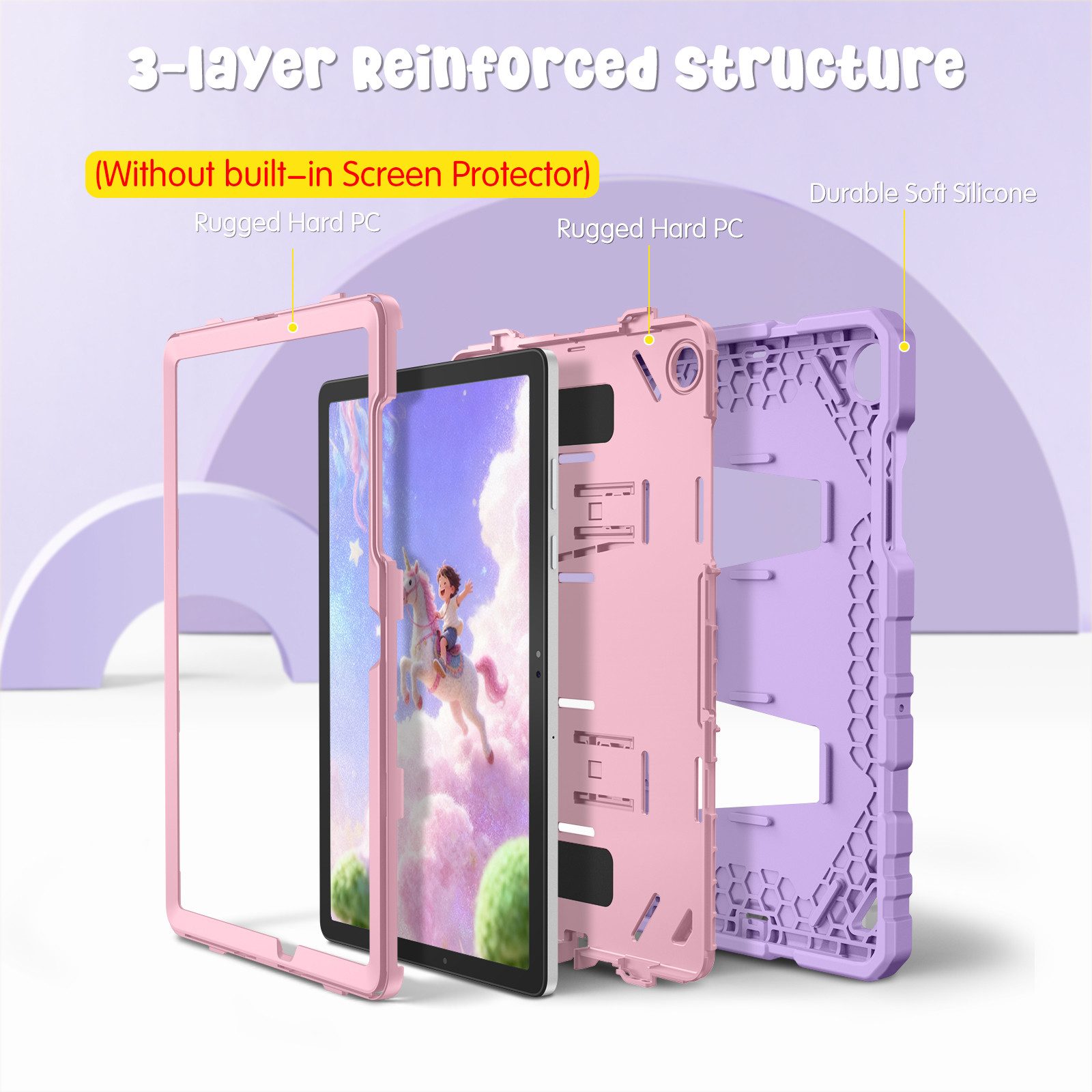 Fintie Tablet-Hülle für Samsung Galaxy Tab A11+ Plus 11" 2025 / Tab A9+ Plus 11 Zoll 2023, Stoßfeste Kinder Hülle Ganzkörper-Schutzhülle mit Integriertem Ständer