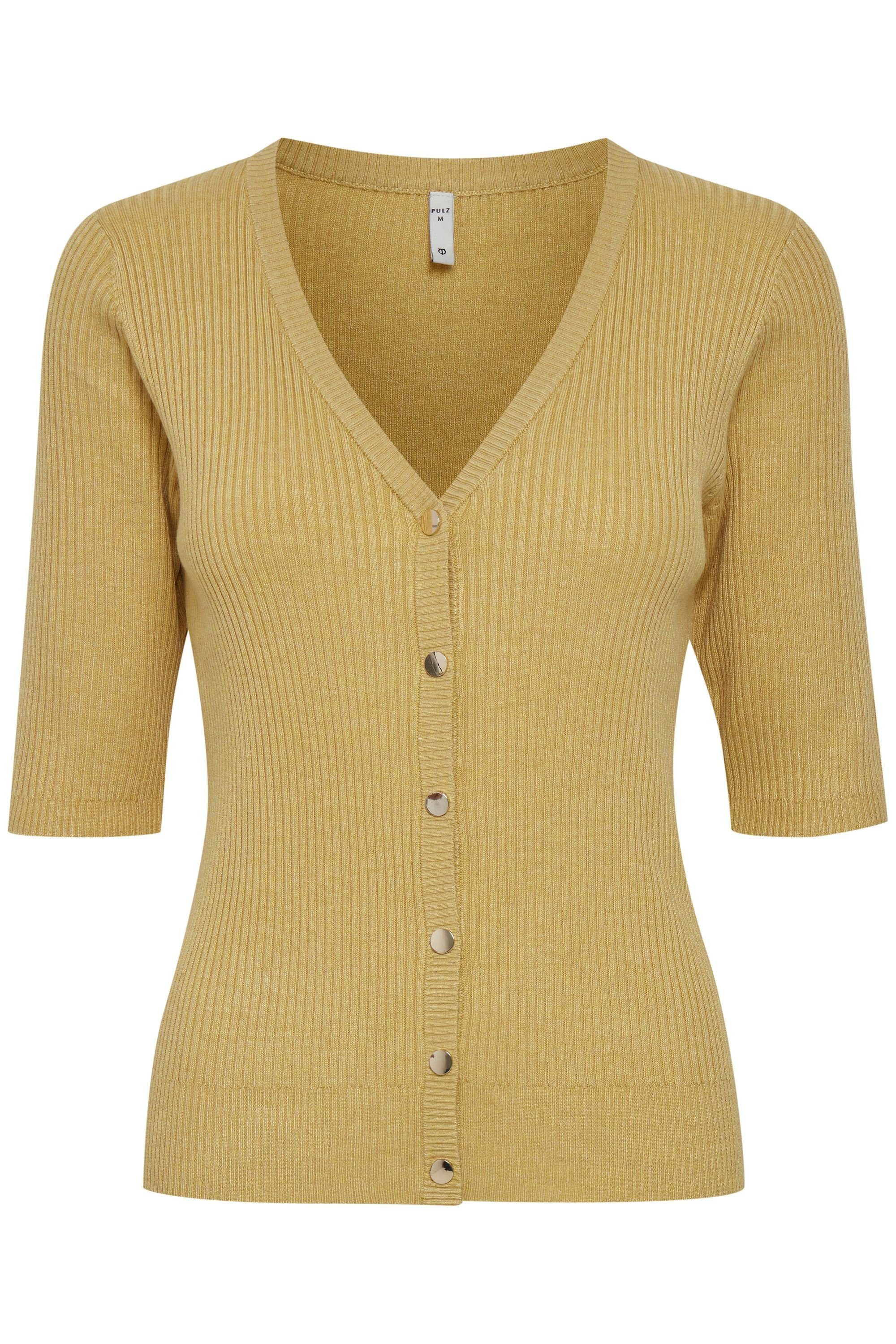 Pulz Jeans Strickjacke - Leichte Pampas Strickjacke mit Halbarm PZSARA 50206209 Melange (1408261)