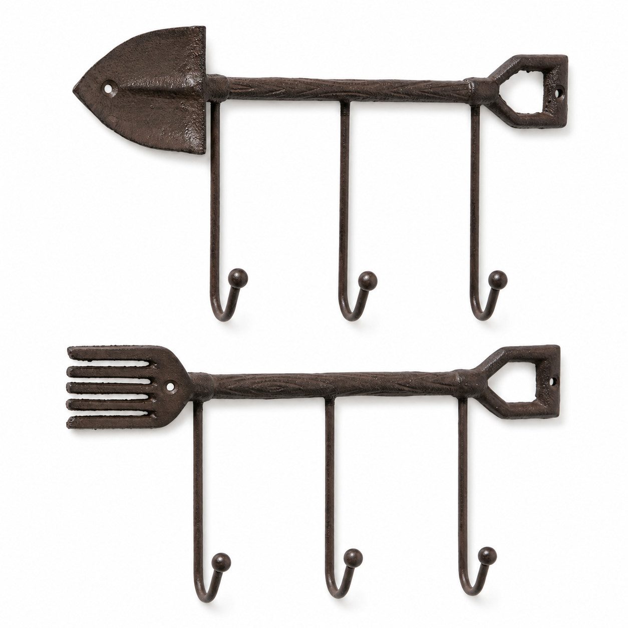 BOLTZE Garderobenhaken Boltze Garderobenhaken Tibeta 2er Set Gusseisen braun