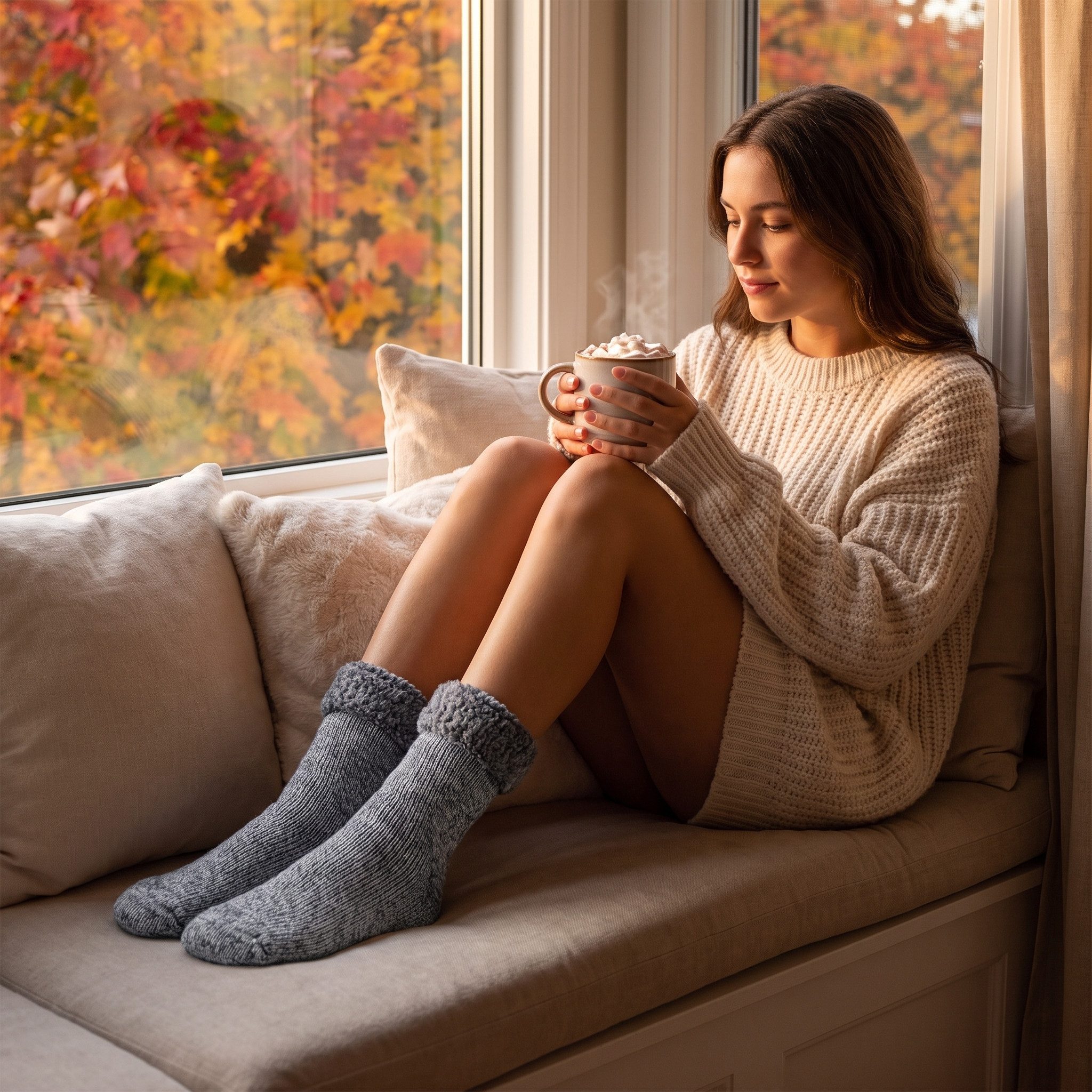 Black Snake Kuschelsocken Weiche Plüschsocken für Damen und Herren als warme Haussocken zuhause (Socken-Set, 2-Paar, Lila 36/41) Hoher TOG-Wert 2.3, ideal als Bettsocken und Wärmeschicht im Winter